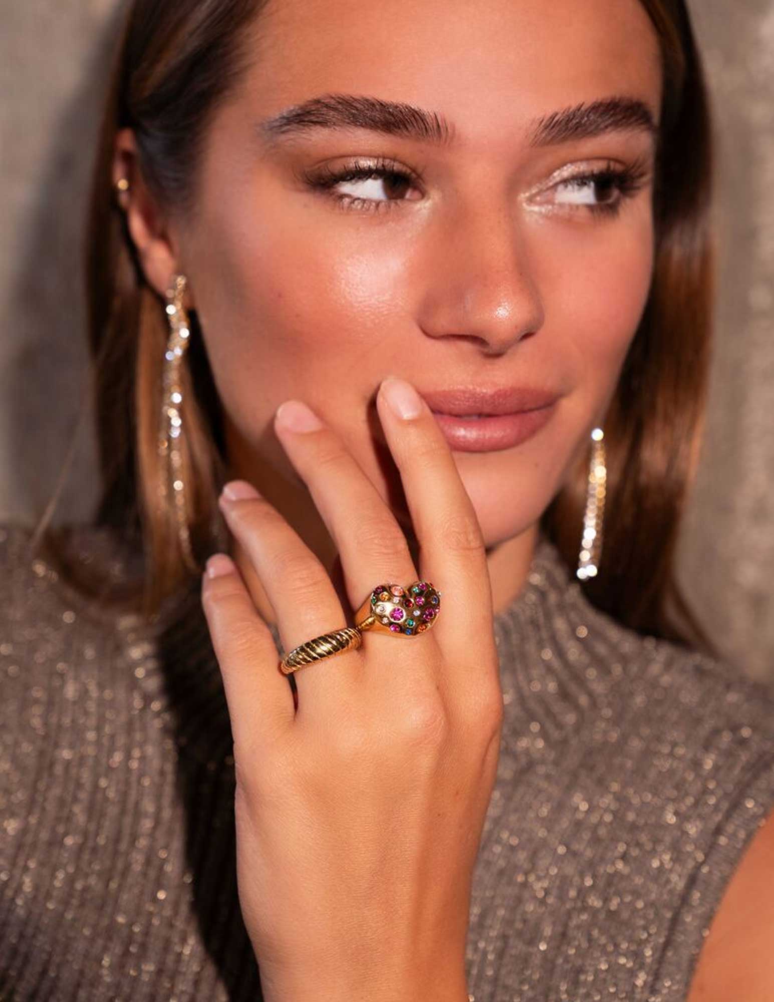 My Jewellery Ring met ribbels MJ09524 Goud