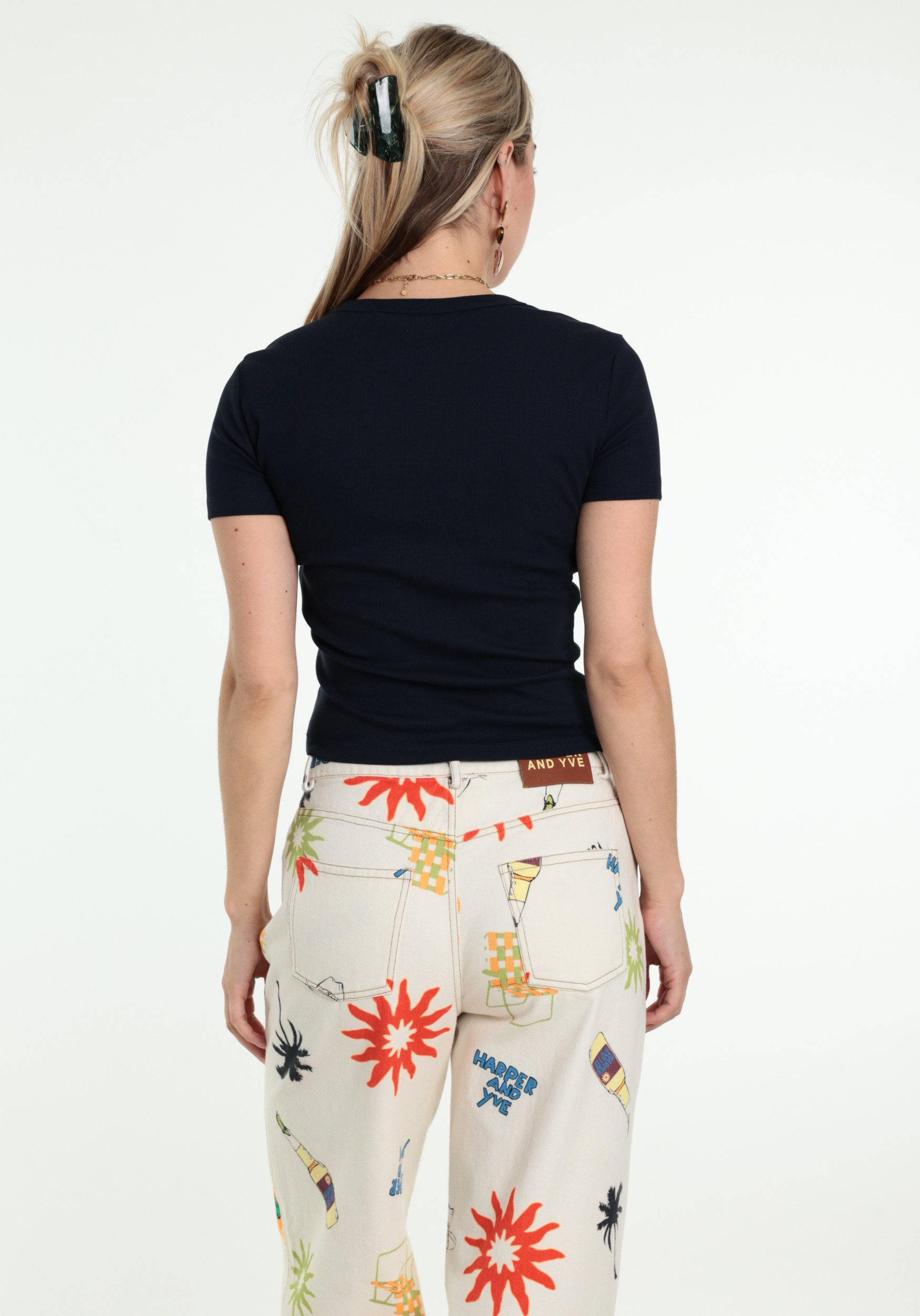 ONLY T-shirt Val 15369240 Donker blauw