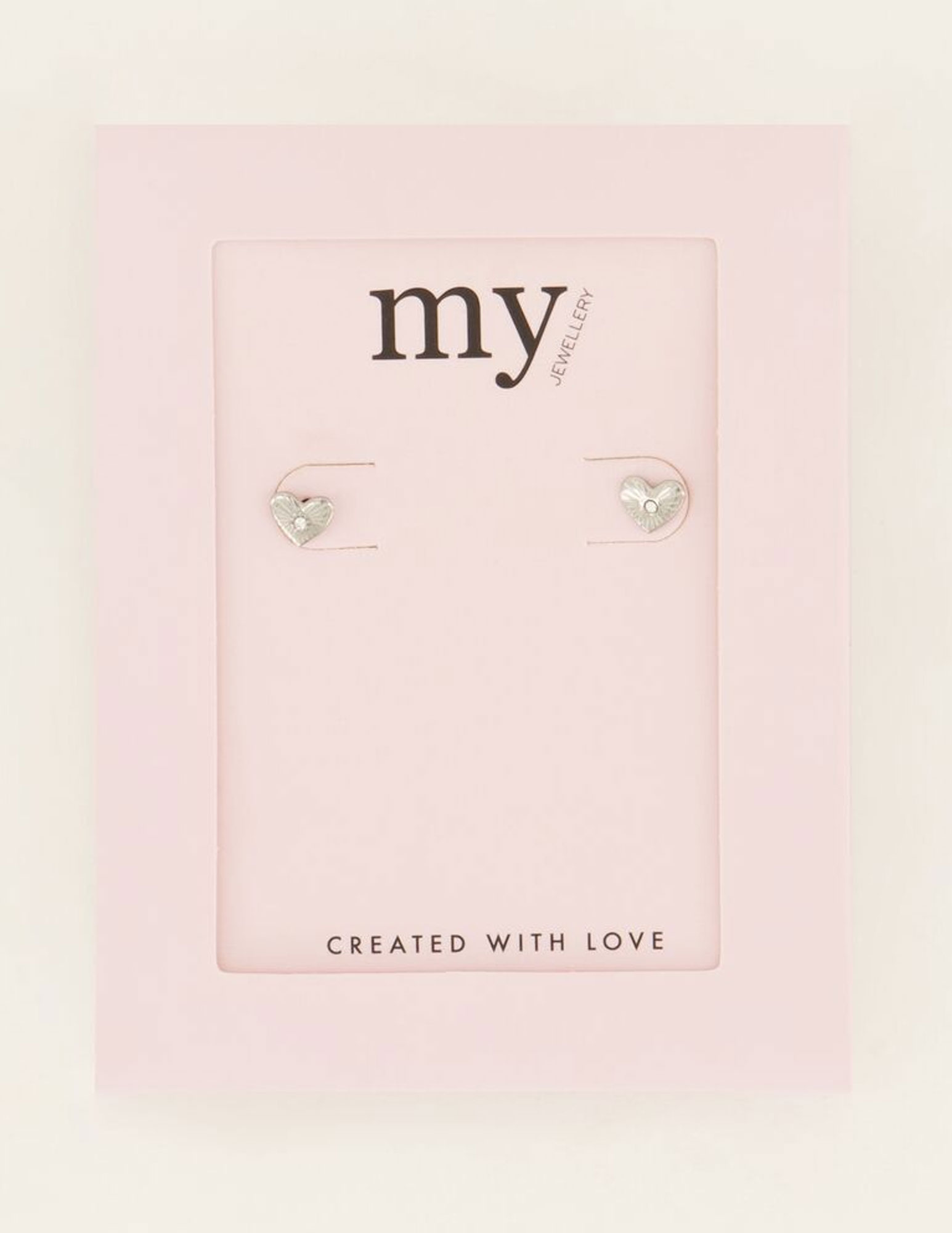 My Jewellery Studs hart met middelpunt MJ07324 Zilver