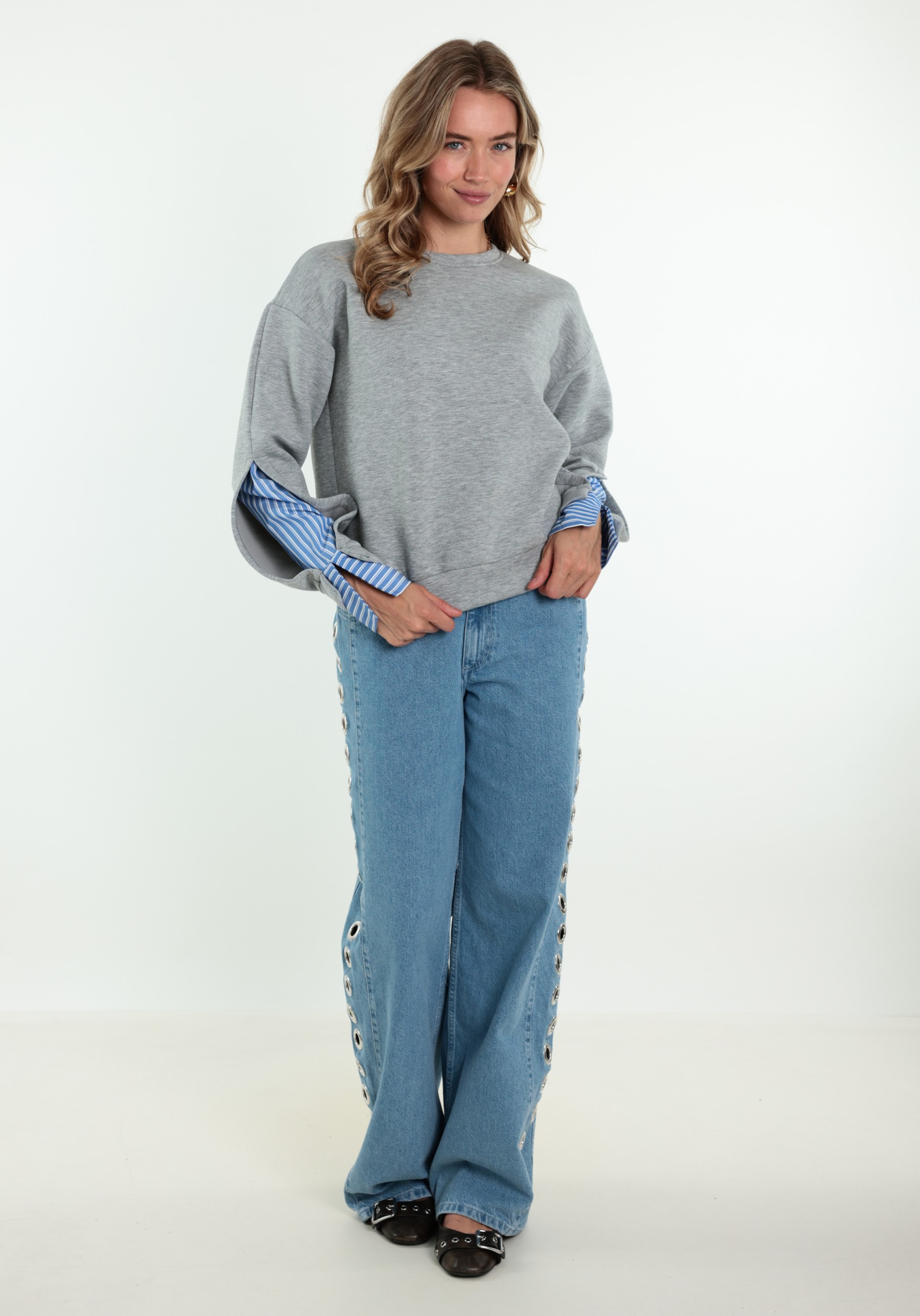 VERO MODA Sweater Morgan 10355808 Licht grijs