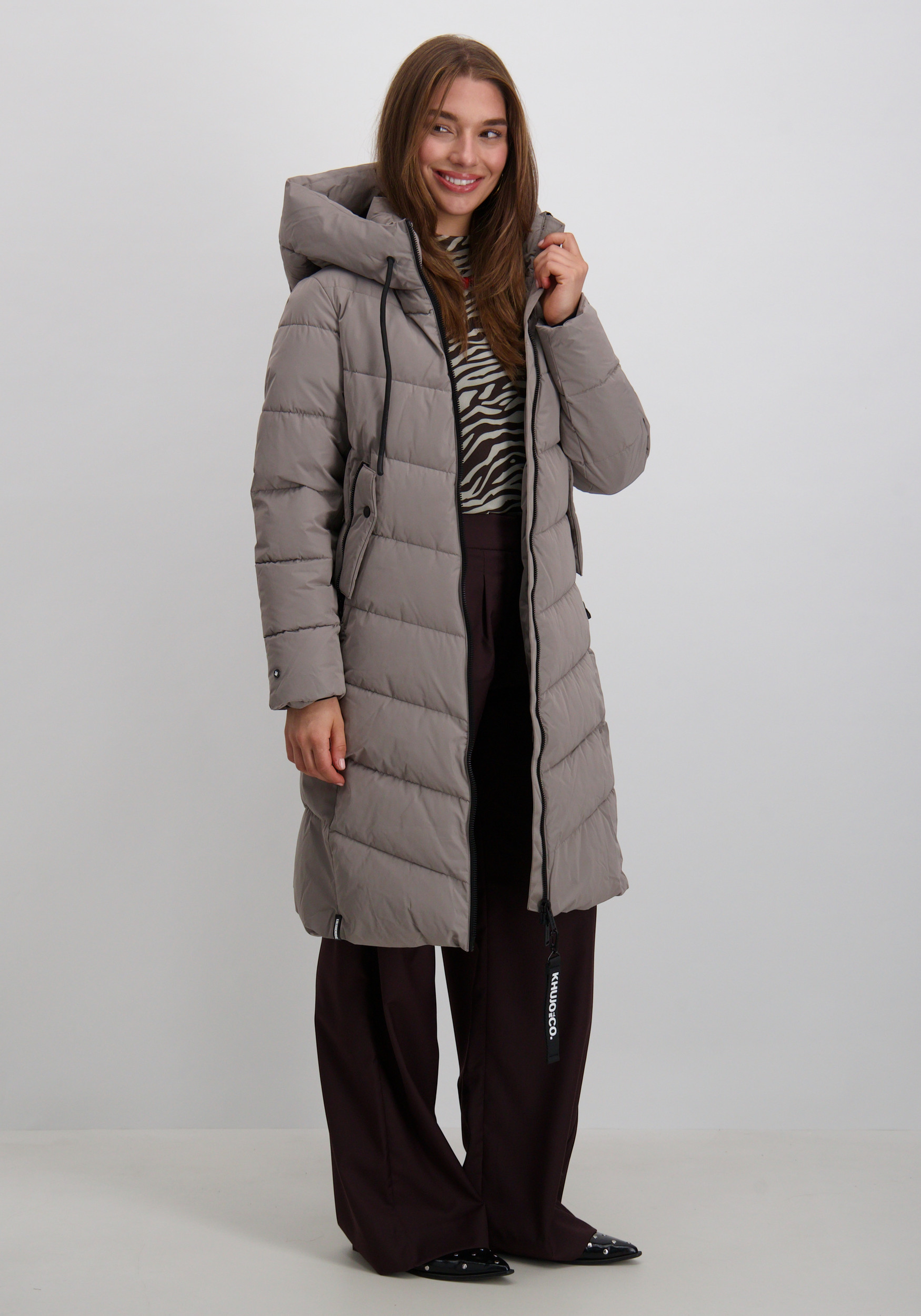 KHUJO Winterjas Mikia2 1257CO253 Taupe