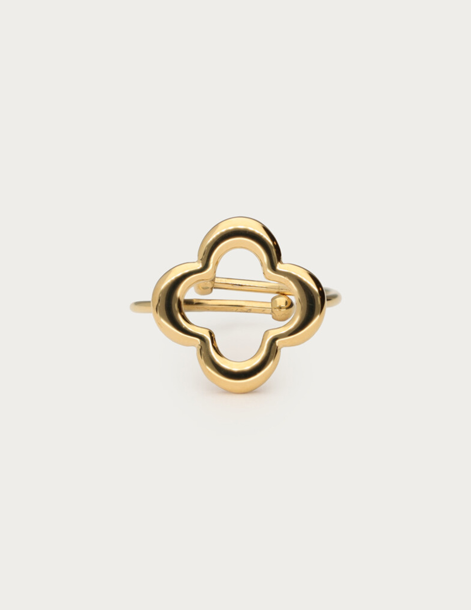 My Jewellery Bold statement ring klaver MJ12558 Goud