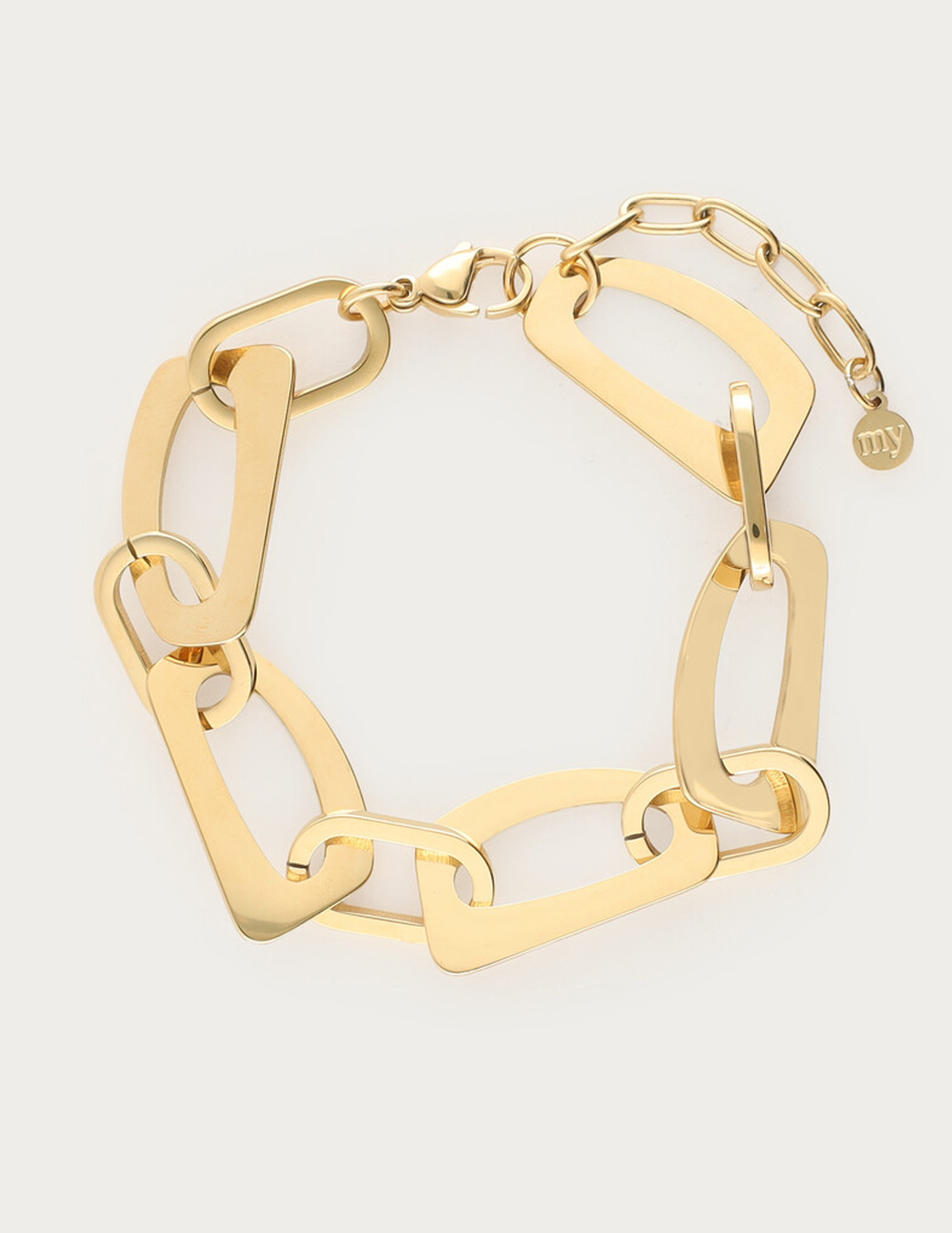 My Jewellery Bold statement armband ovaal MJ14123 Goud