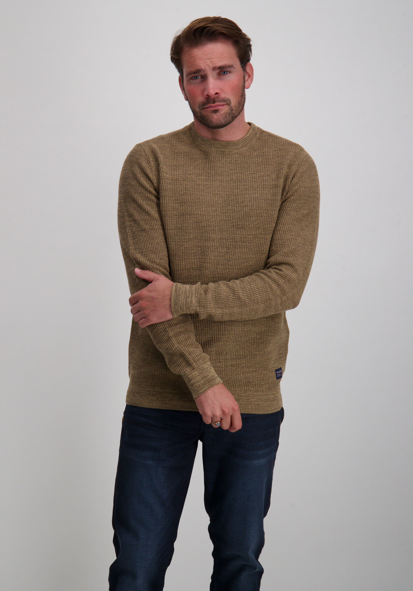 Petrol Trui M-3050-KWR225 Licht bruin