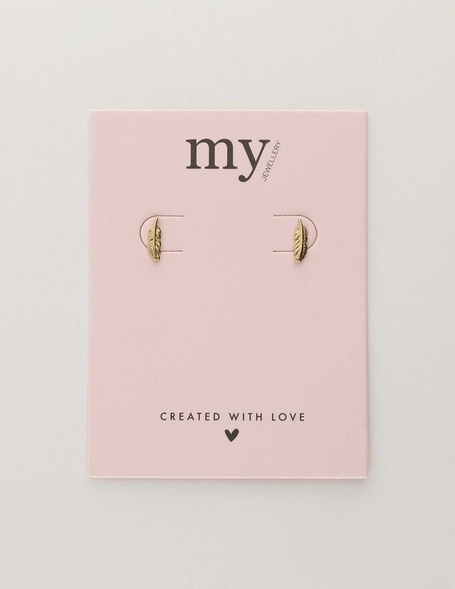 My Jewellery Studs met veertje MJ10329 Goud