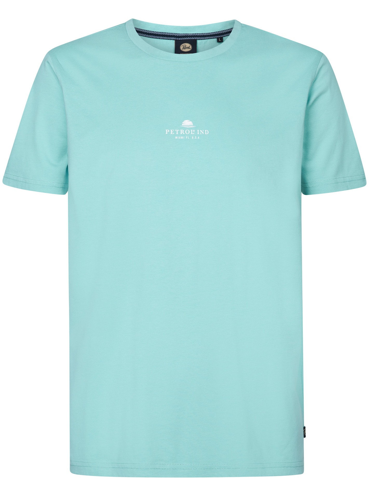 Petrol T-shirt Classic print M-1050-TSR117 Licht blauw