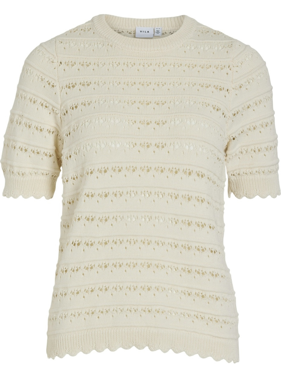 Vila Tôp Lise 14103867 Wolwit-ecru