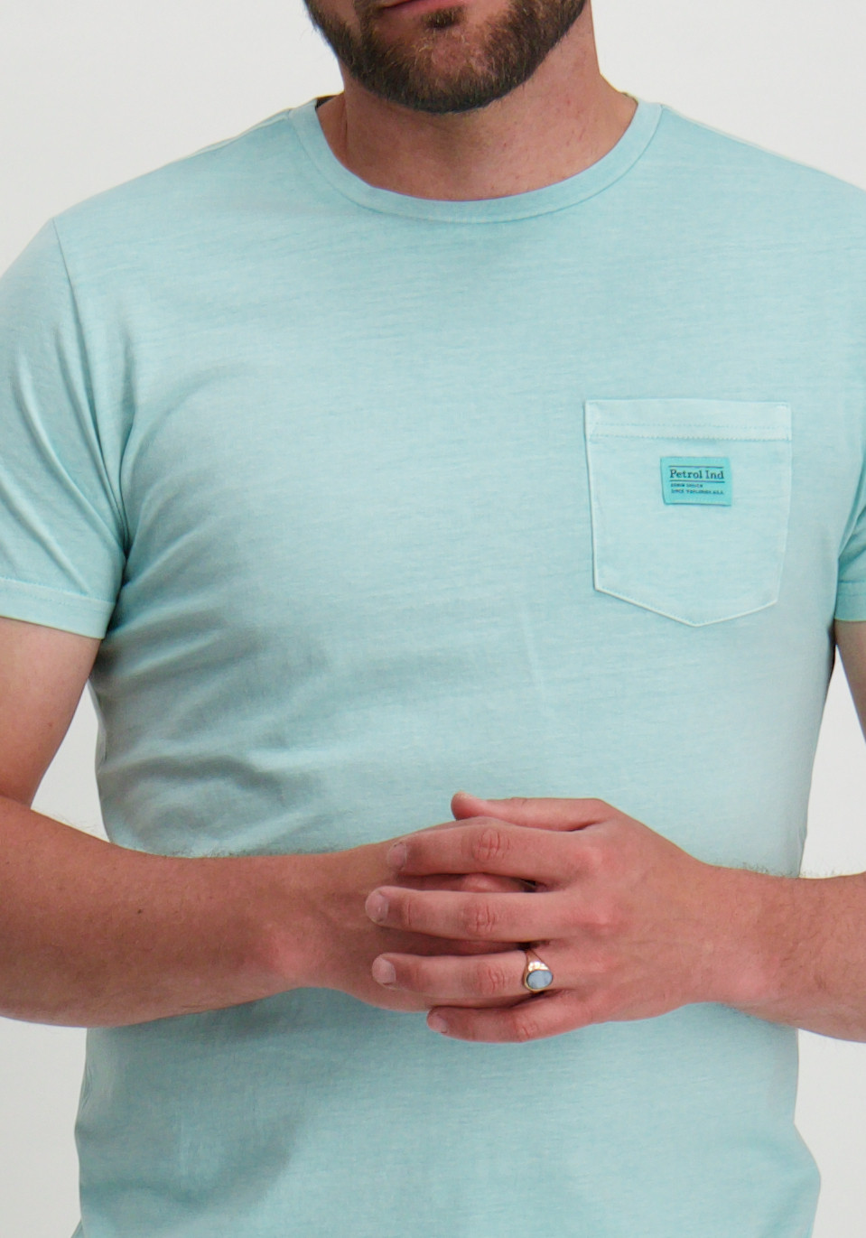 Petrol T-shirt M-1050-TSR632 Licht blauw