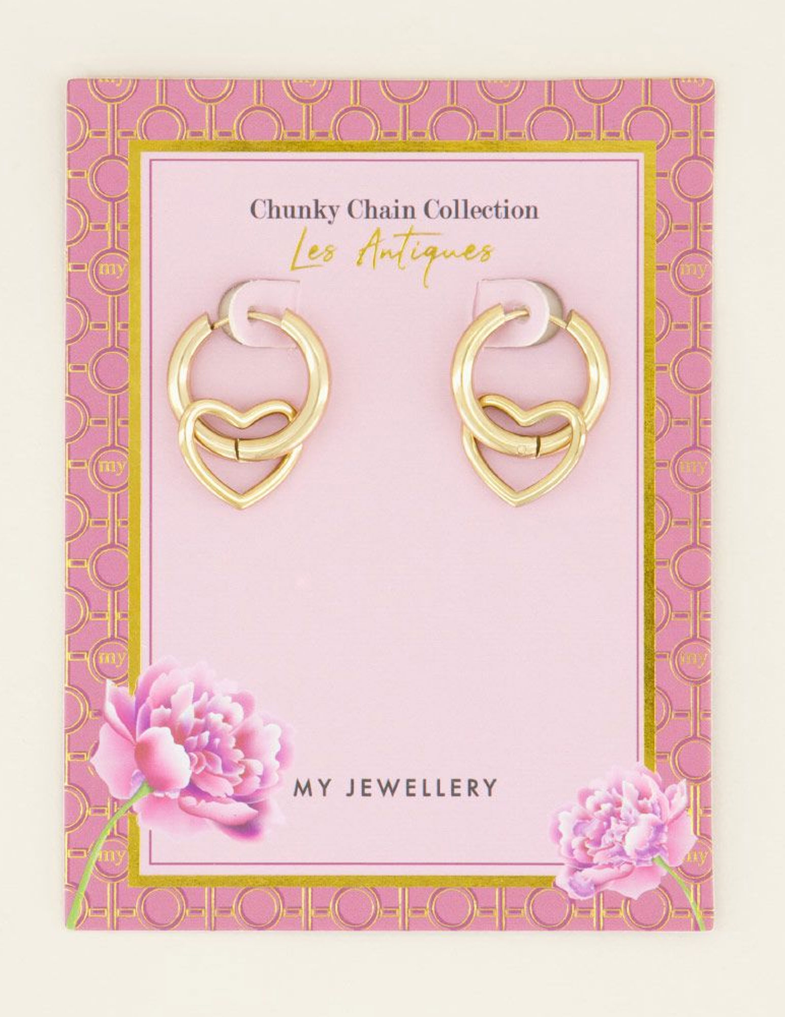 My Jewellery Oorbellen met hart MJ04133 Goud