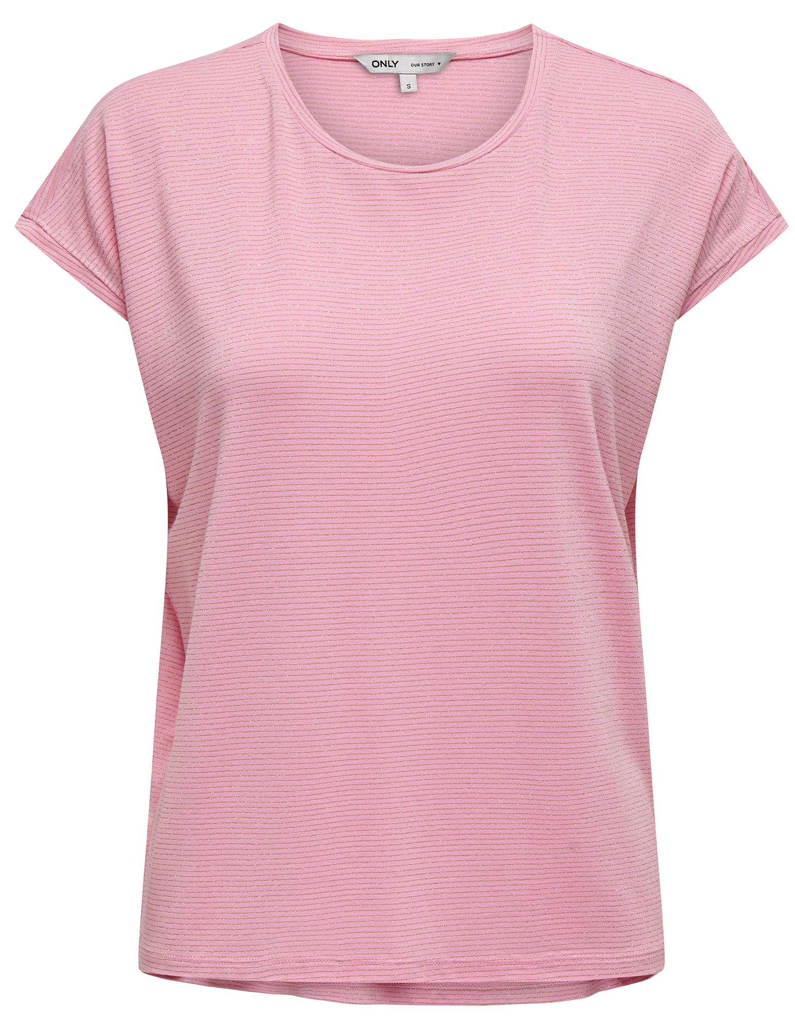 Only T-shirt Claudia 15318422 Licht rose