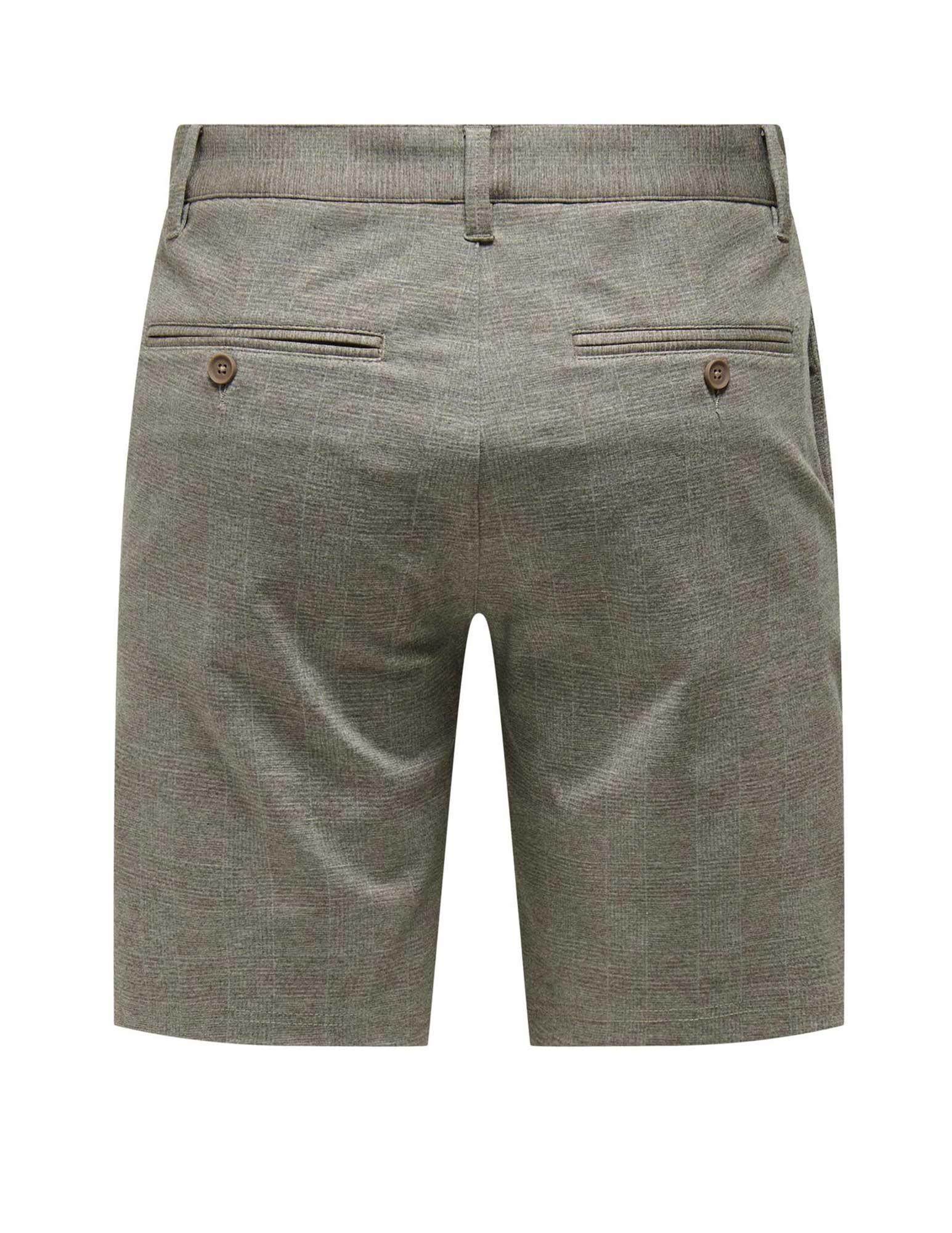 ONLY & SONS Korte broek Mark geruit 22028248 Grijs
