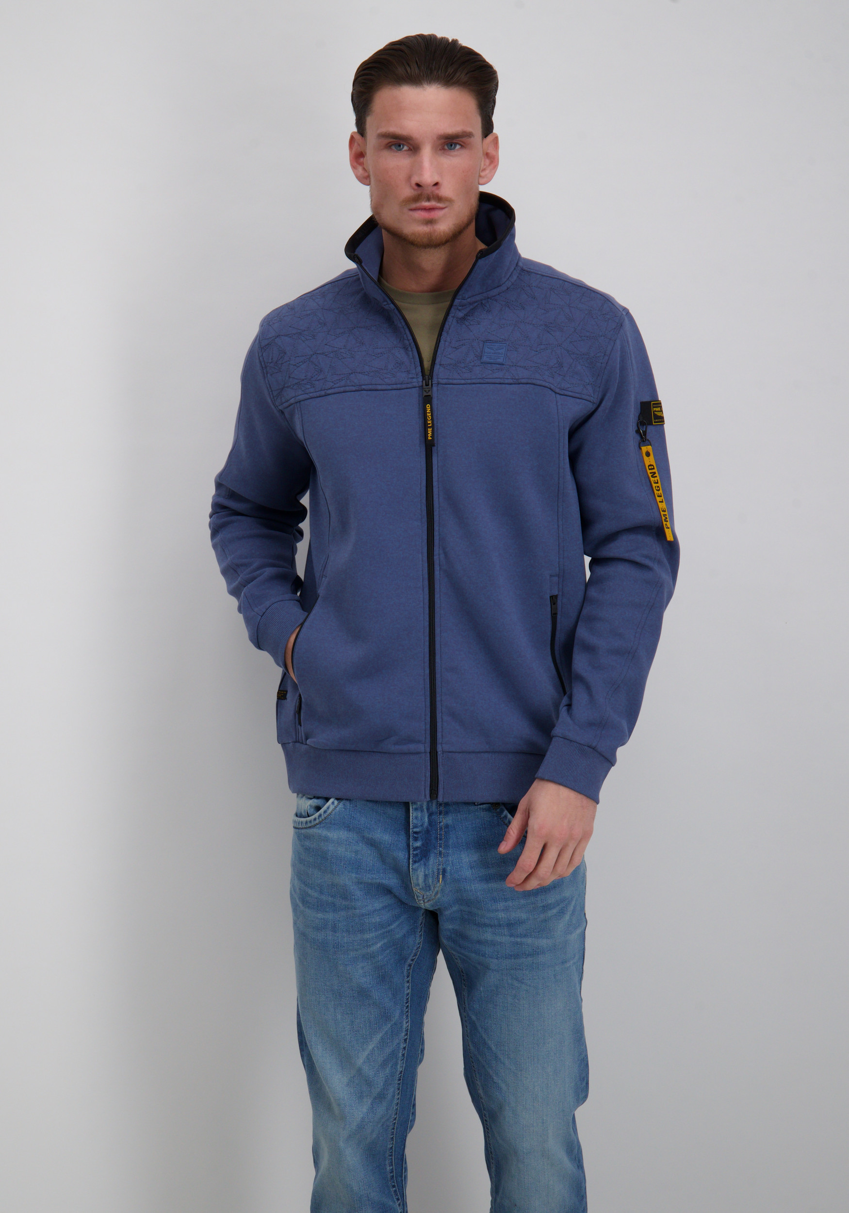 PME Legend Vest Interlock PSW2511475 Raf blauw