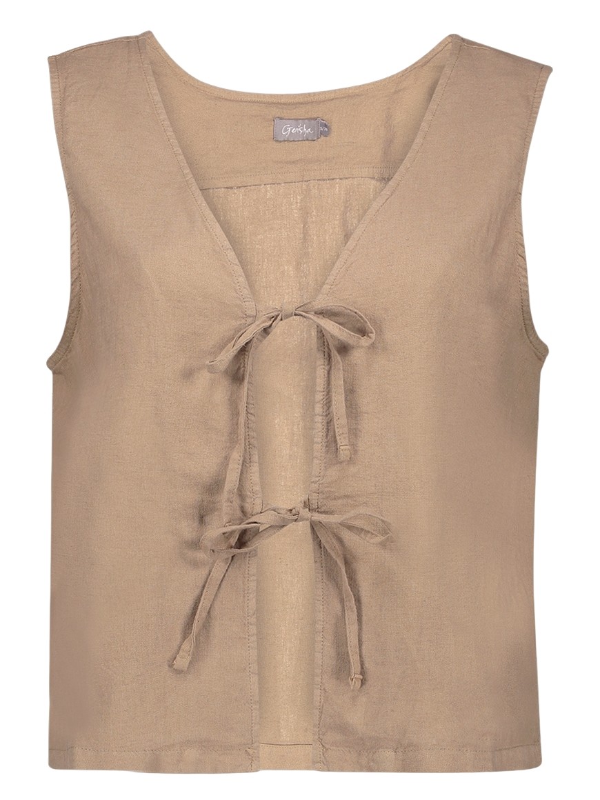 Geisha Gilet linnen 65391-70