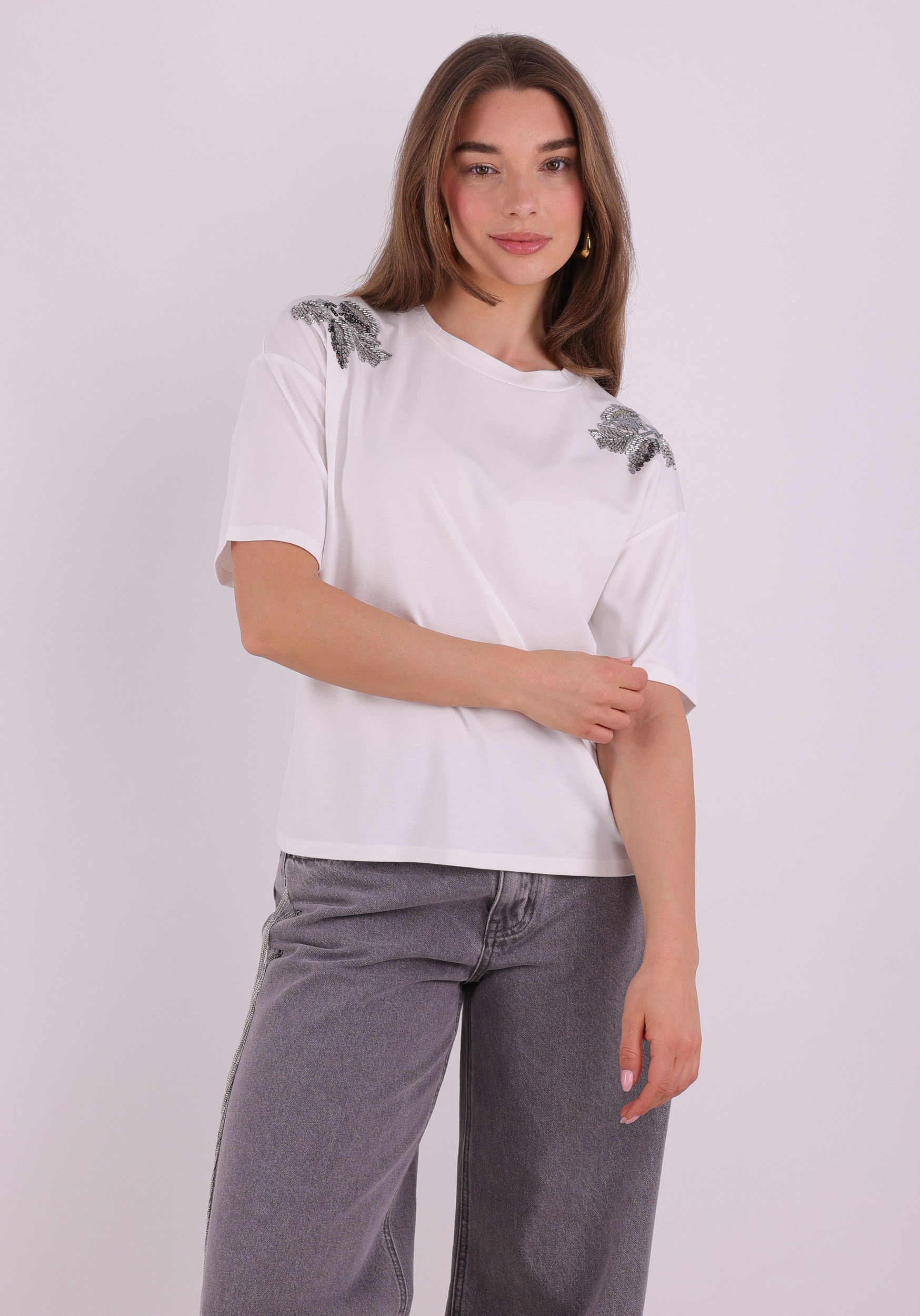 Vila T-shirt Selsa 14113127 Wit