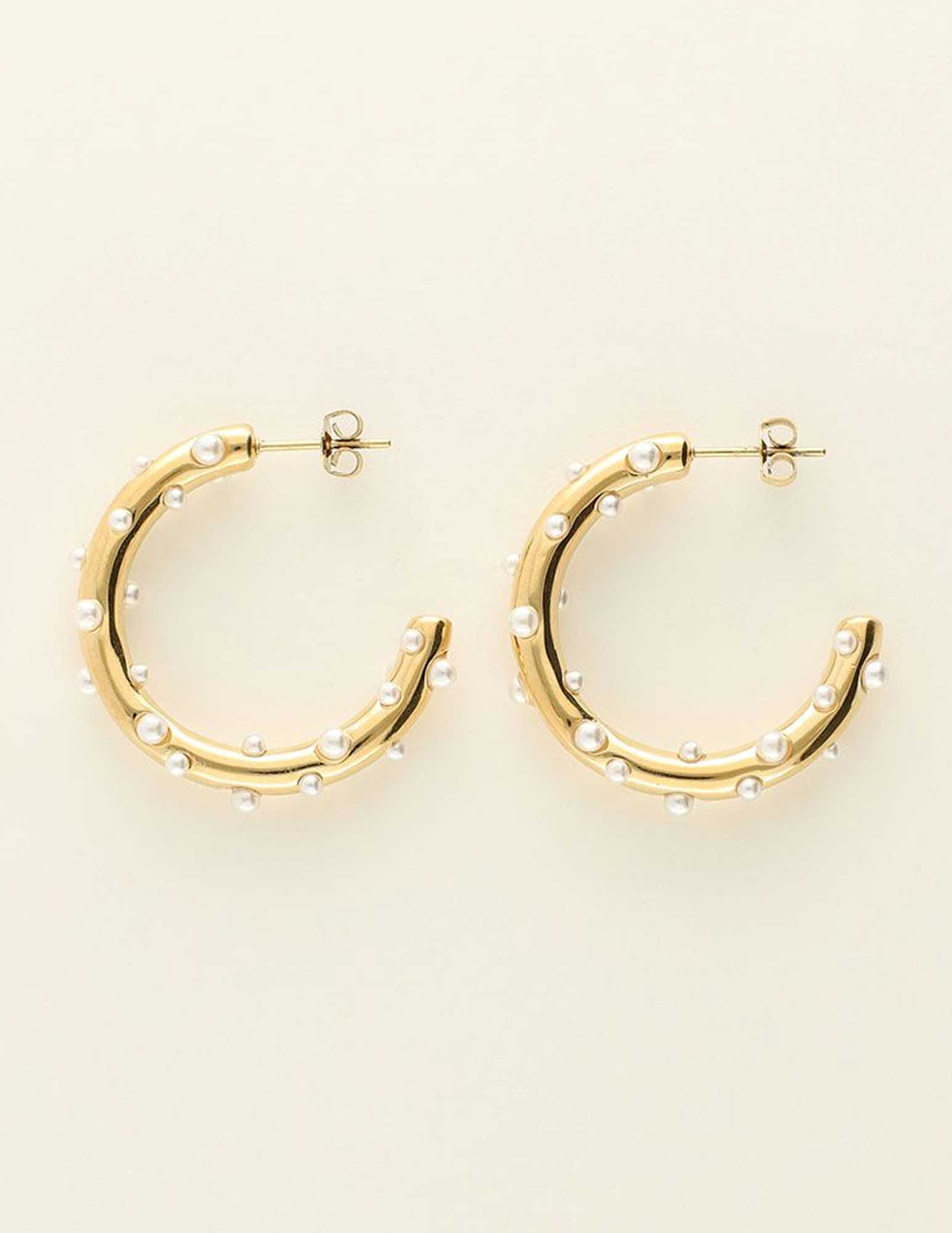 My Jewellery Oorringen met parels MJ09200 Goud