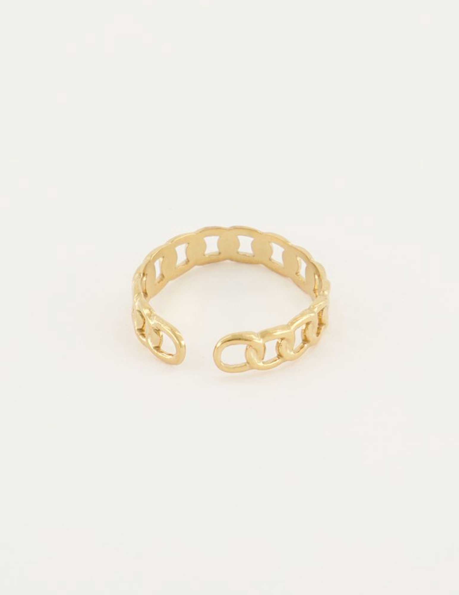 My Jewellery Ring schakels MJ04894 Goud