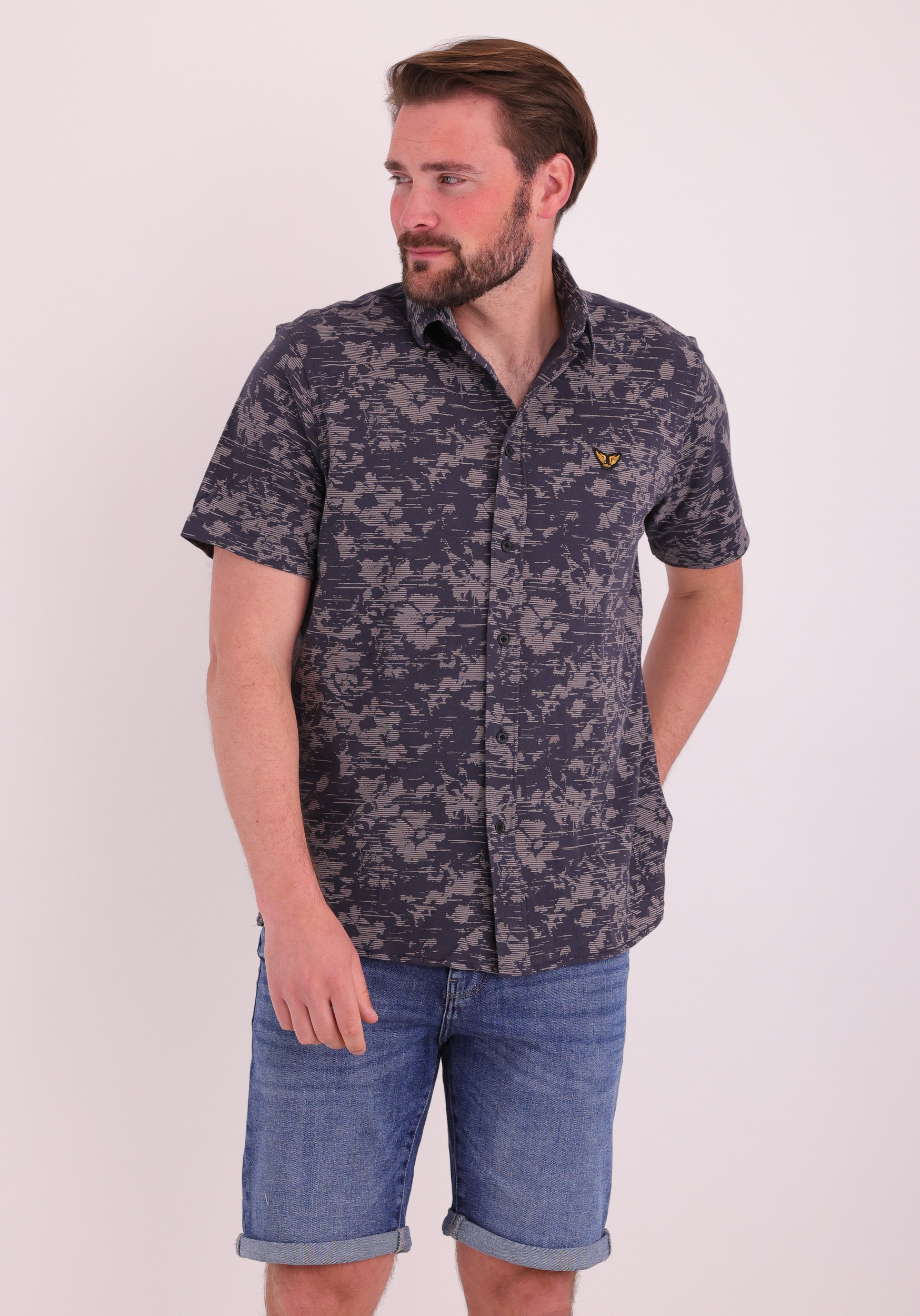 PME Legend Overhemd PSIS2603254 Donker blauw