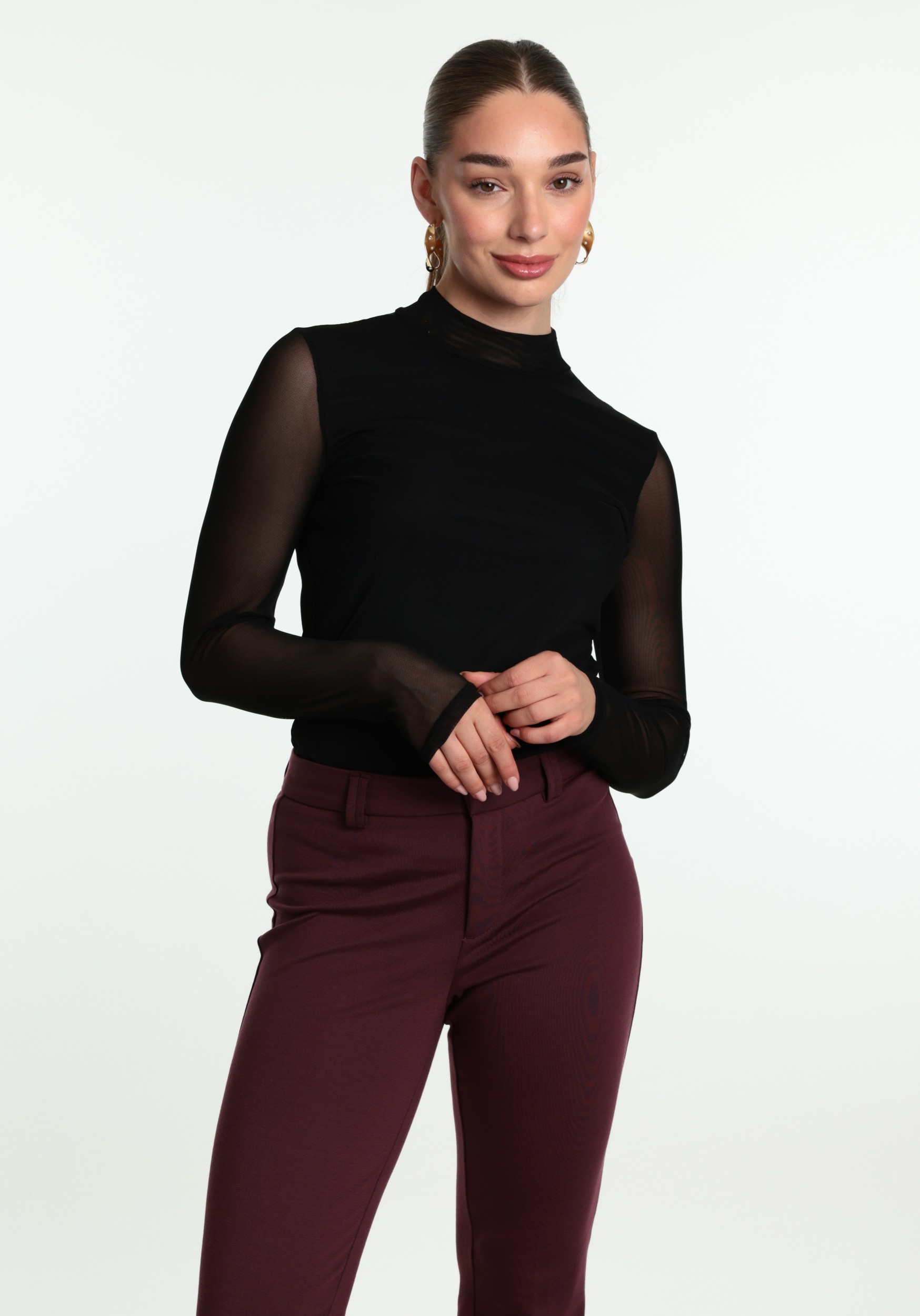 ONLY Meshtop Erica 15141298 Zwart