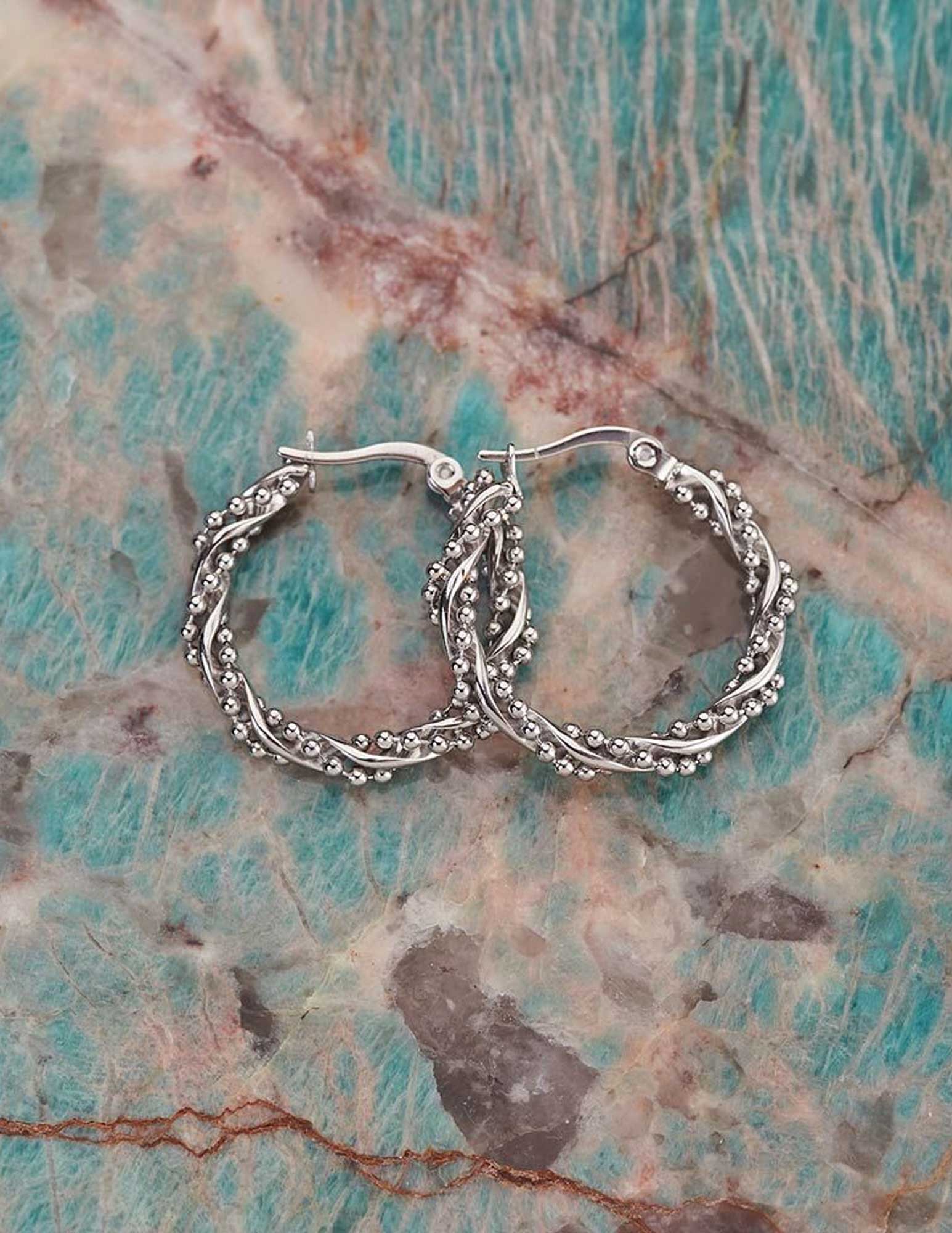 My Jewellery Oorringen met bolletjes MJ05231 Zilver