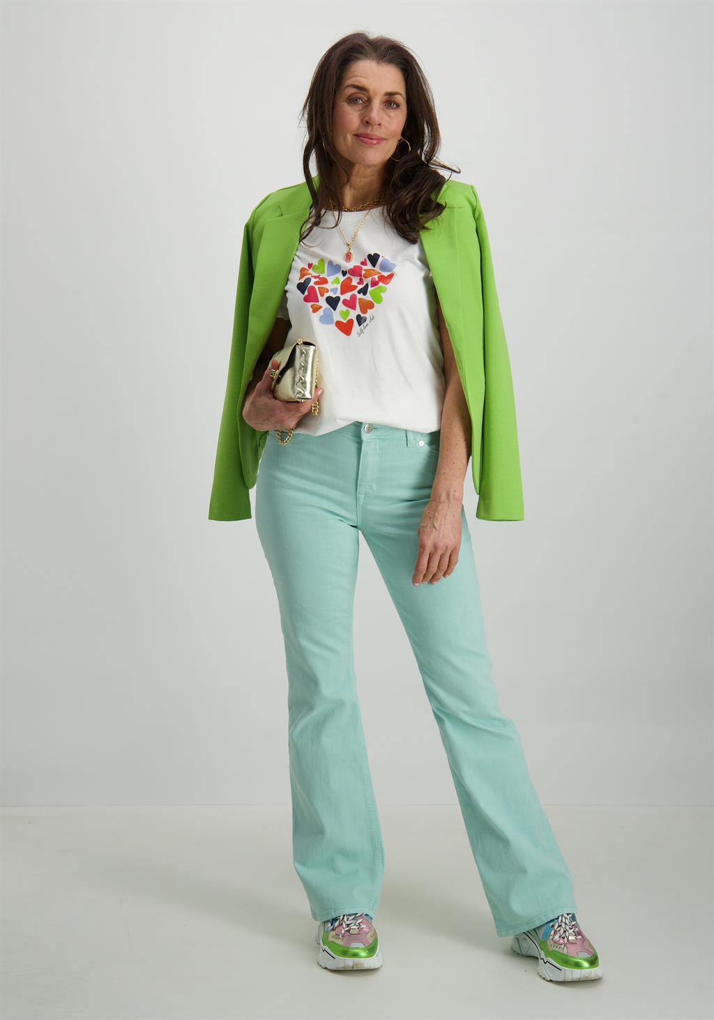 Tramontana Flared broek B01-11-101 Licht blauw