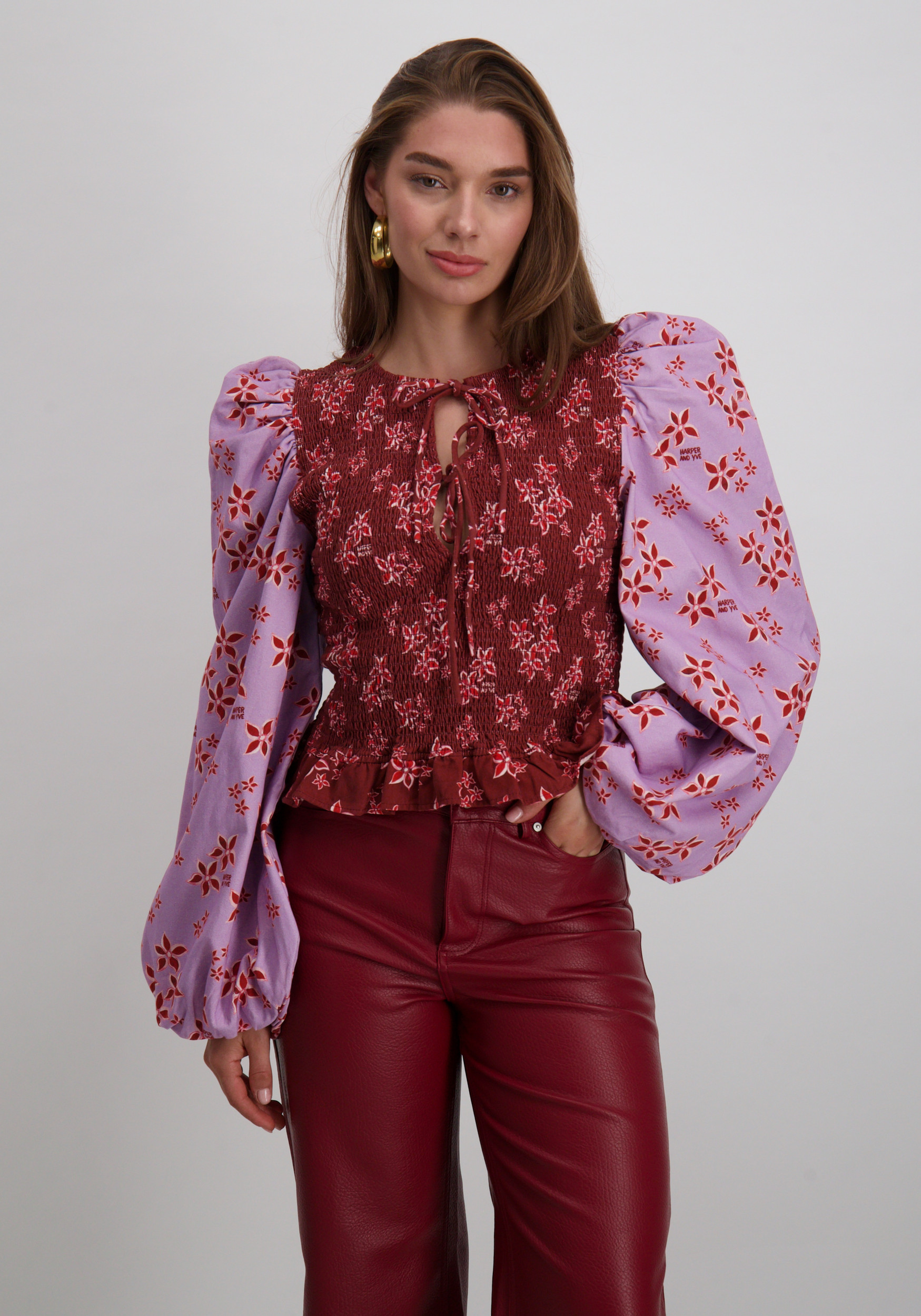 Harper & Yve Blouse Elin AW25C605 Bordeaux