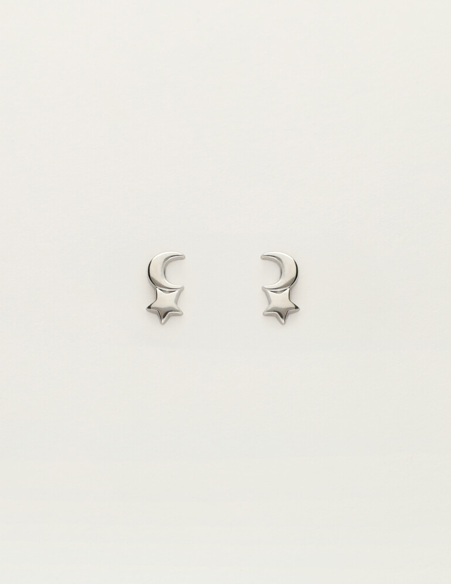 My Jewellery Studs met mini maan en ster MJ12107 Zilver