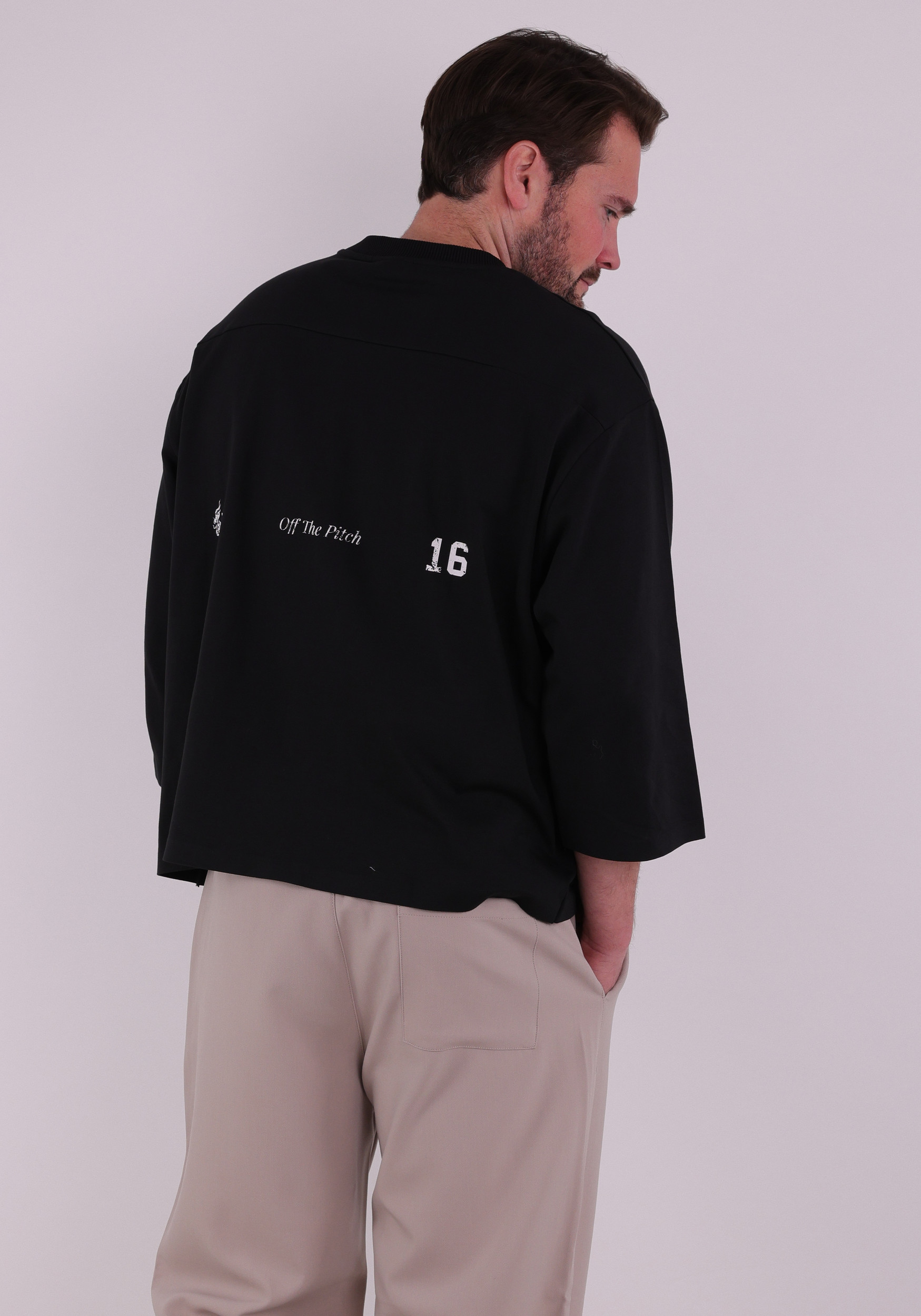 Off The Pitch T-Shirt Pitch pro raw edge OTP253402 Zwart