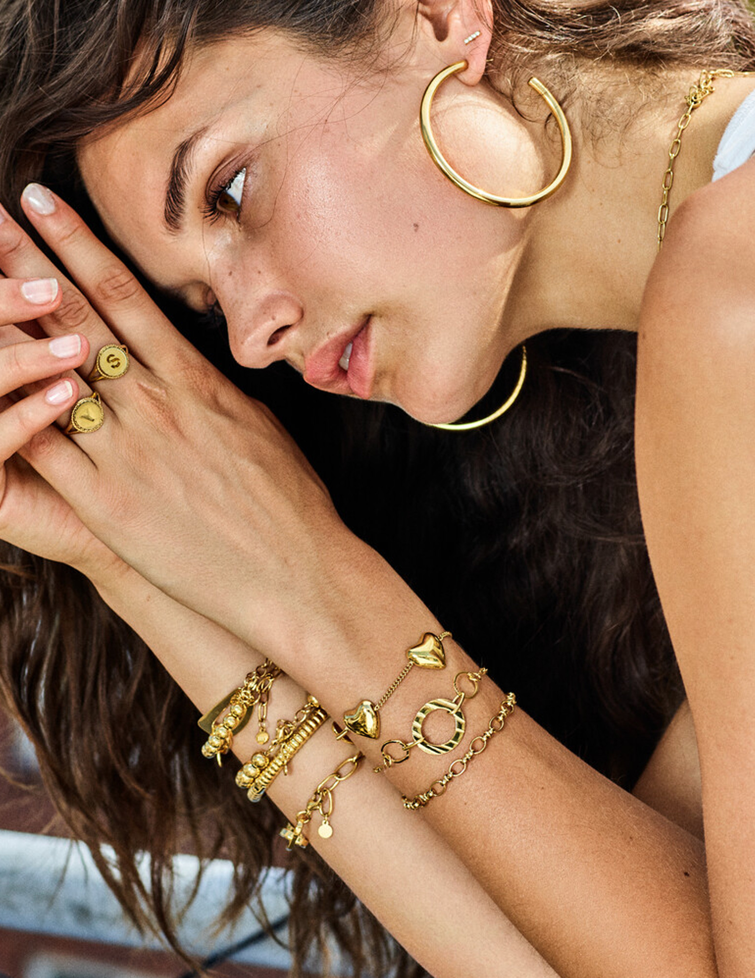 My Jewellery Bold statement armband rond MJ14148 Goud