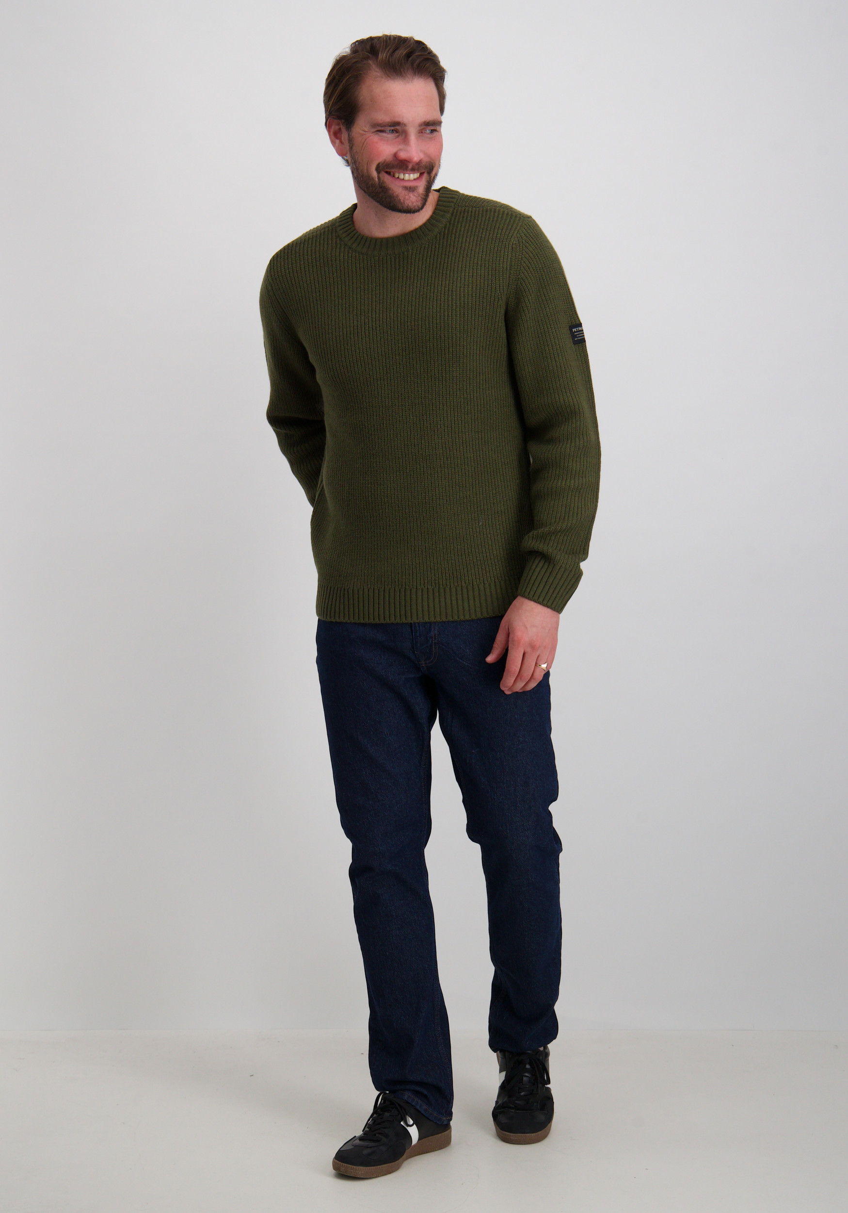 Petrol Trui M-3050-KWR152 Leger Groen