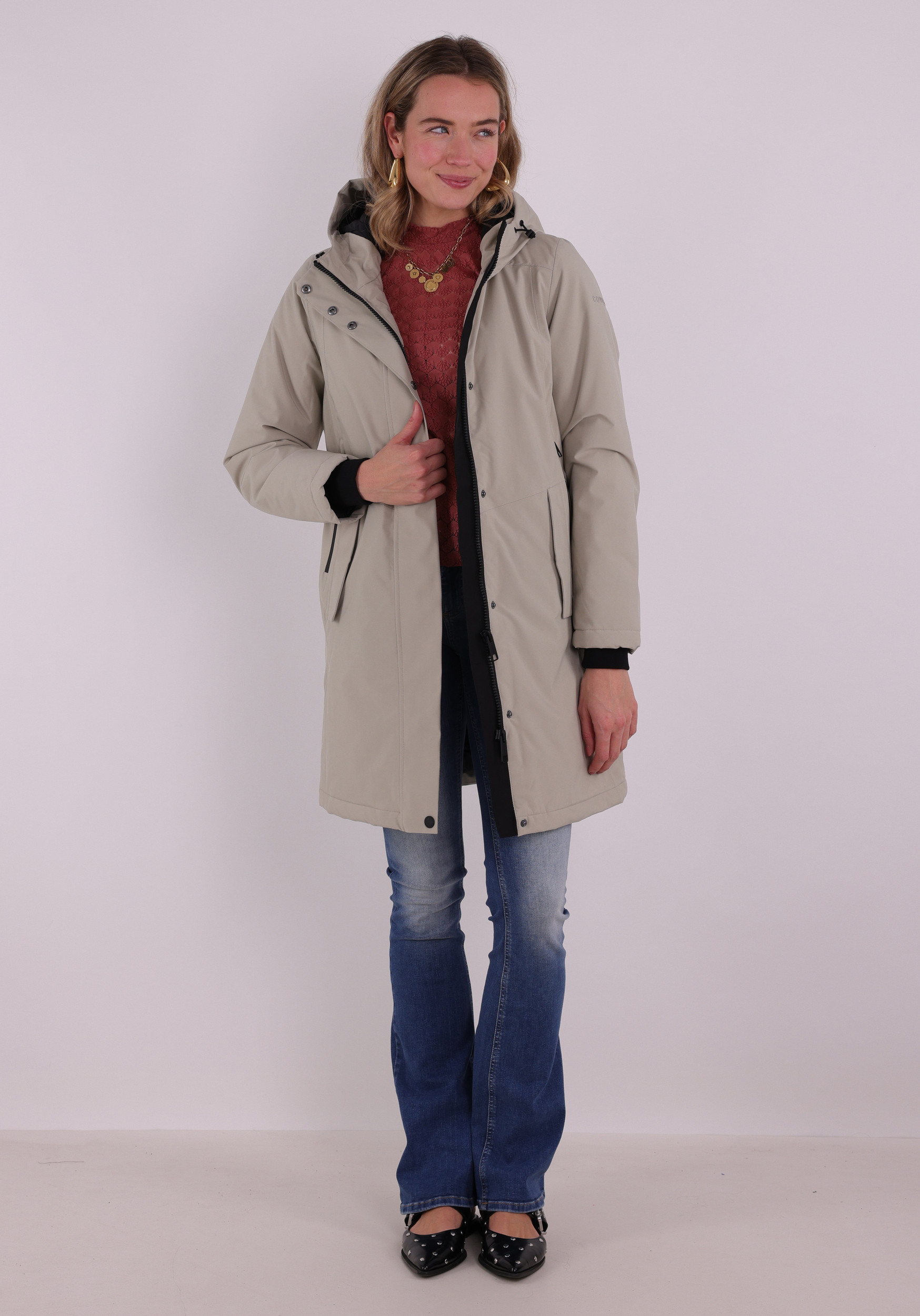 Covered - Romath Winterjas Frida L60359 Licht grijs