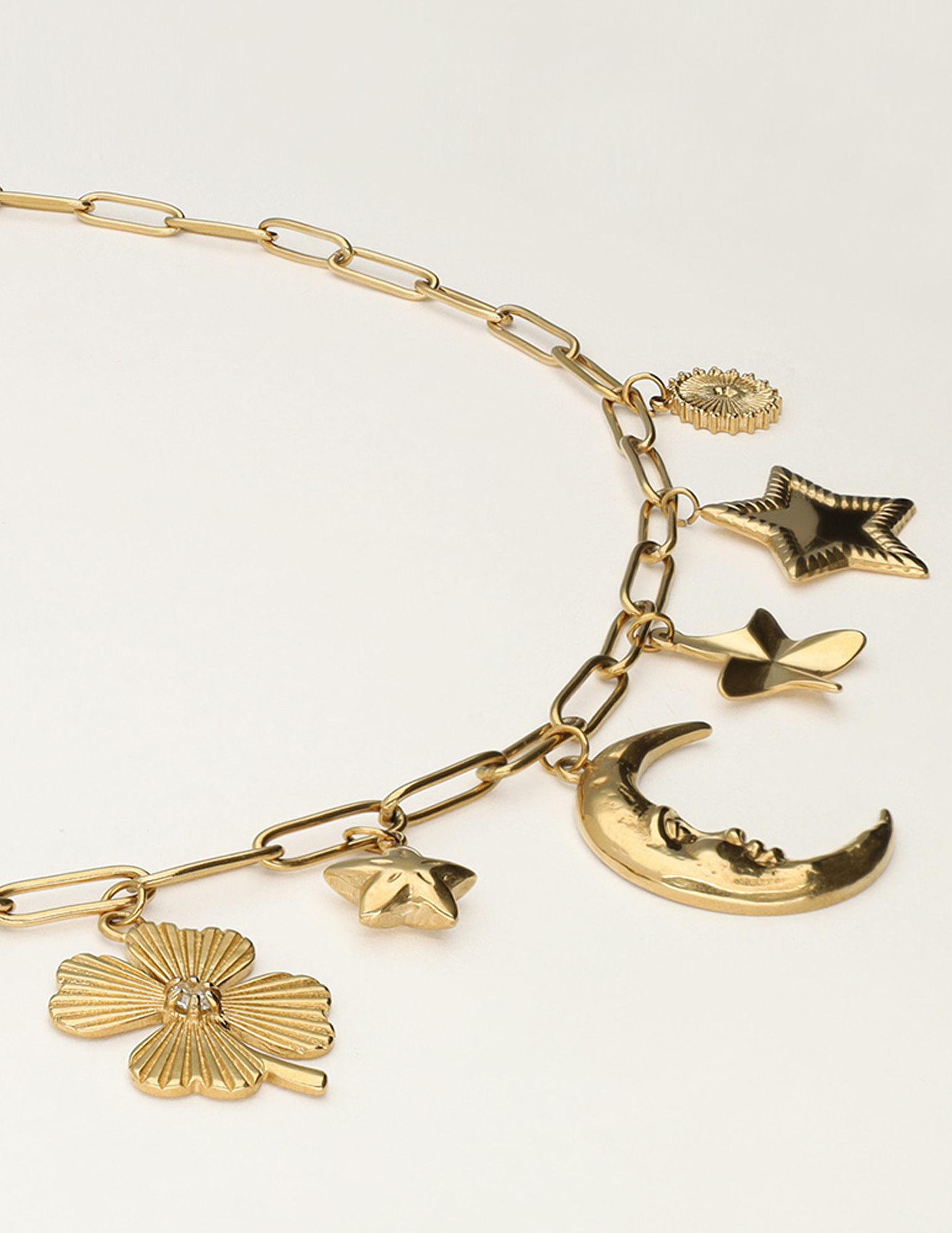 My Jewellery Starry schakelketting met bedels MJ11985 Goud