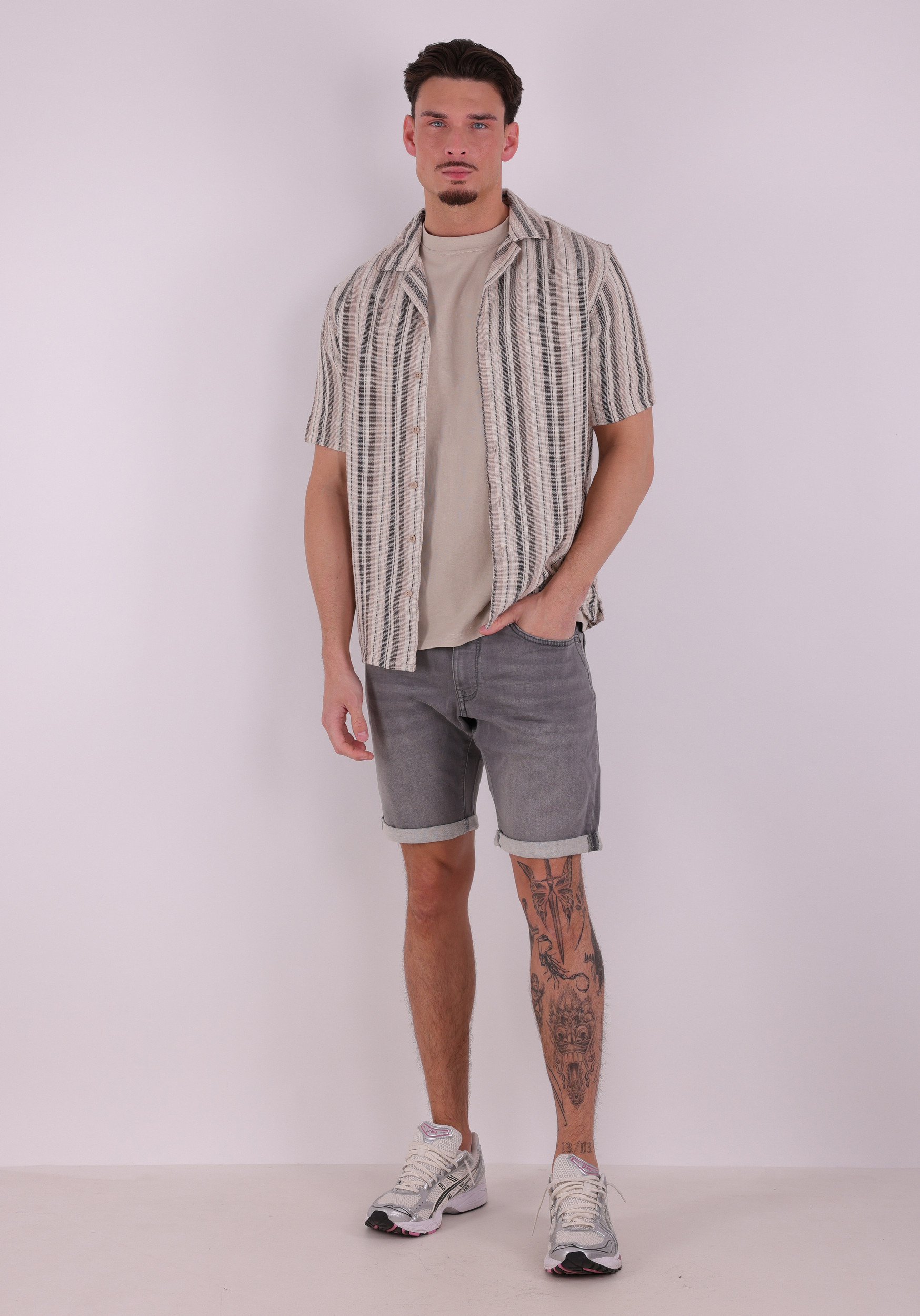 Petrol Denim short M-ROS-SHO001 Grijs