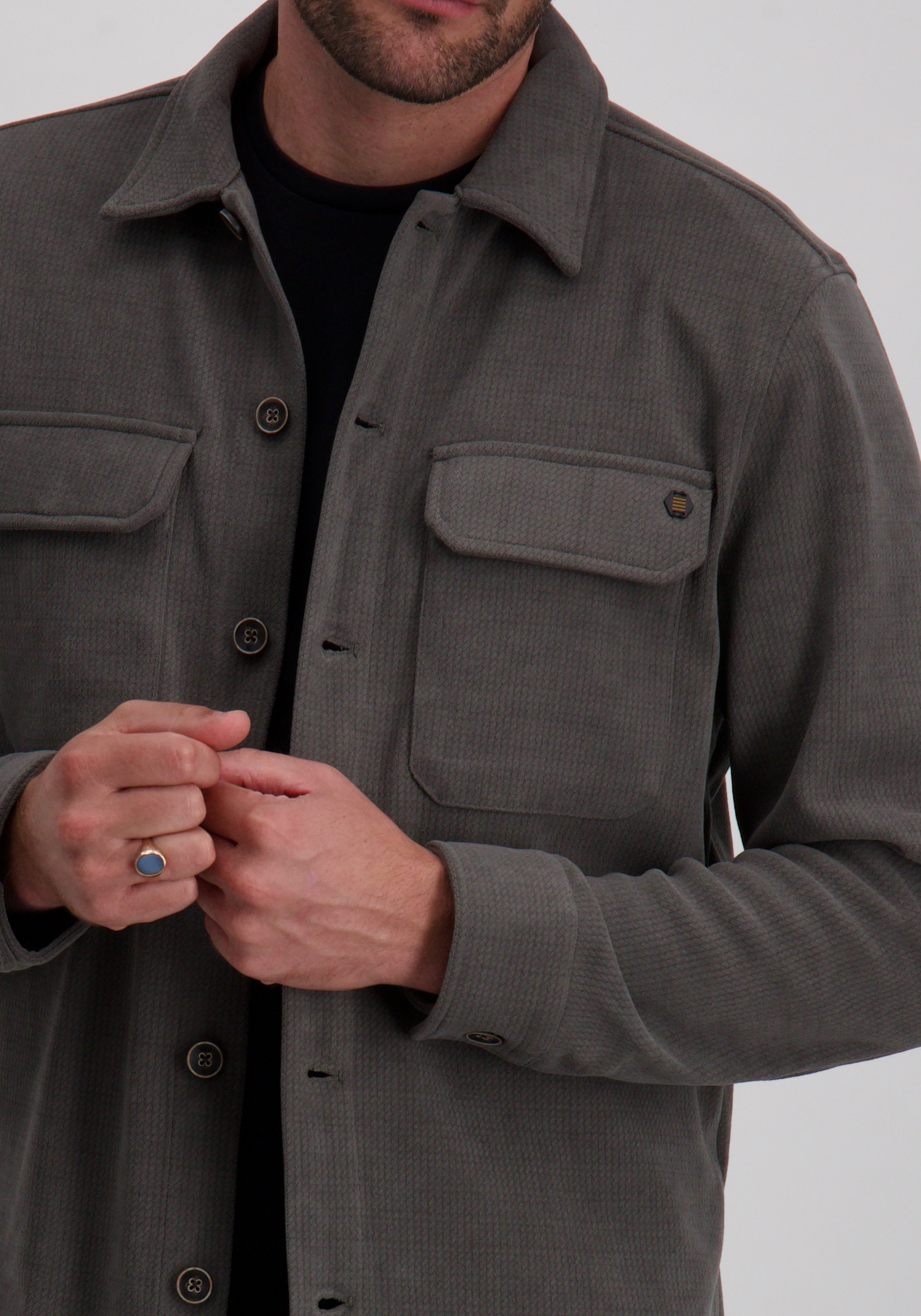 No Excess Overshirt Corduroy 29510806SN Grijs