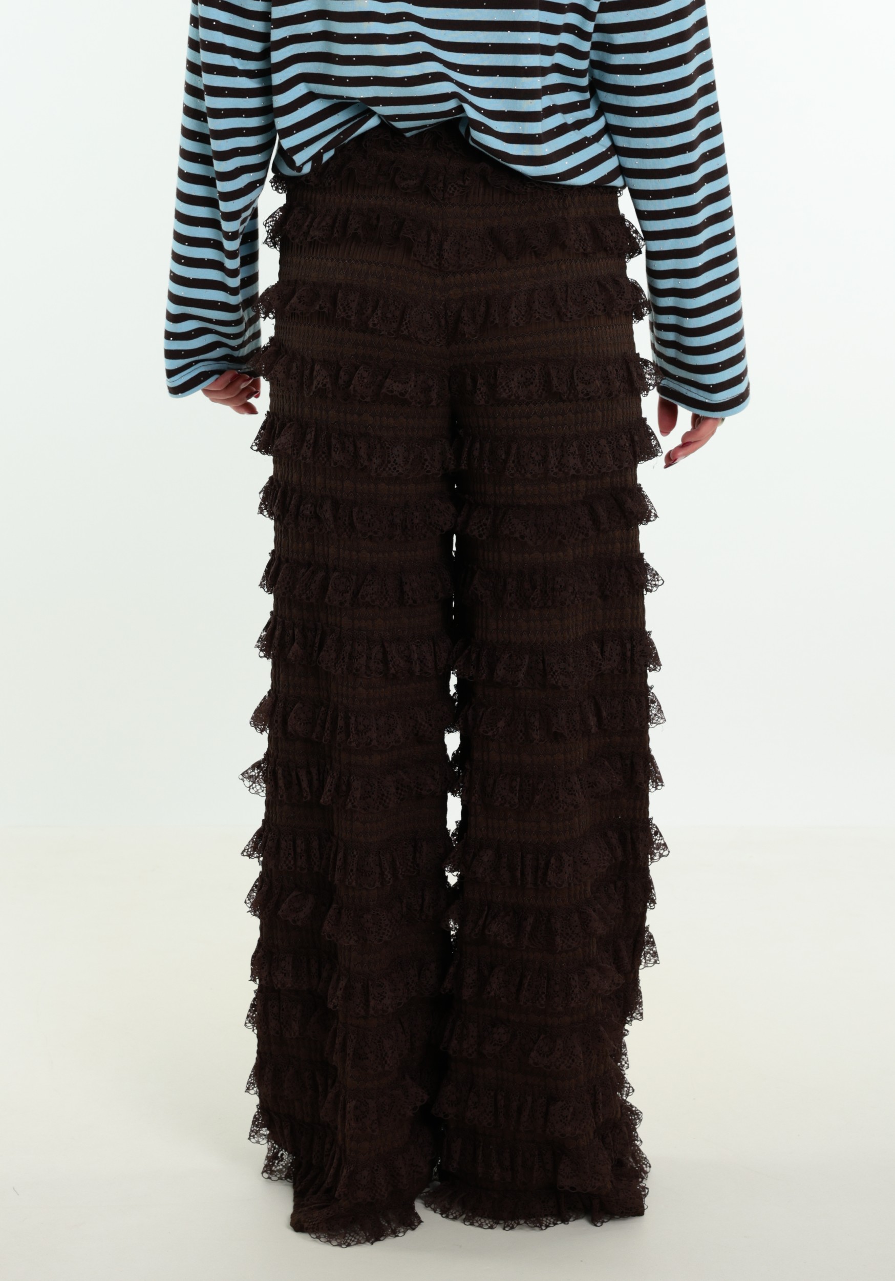Harper & Yve Broek Lo AW6P107 Donker bruin