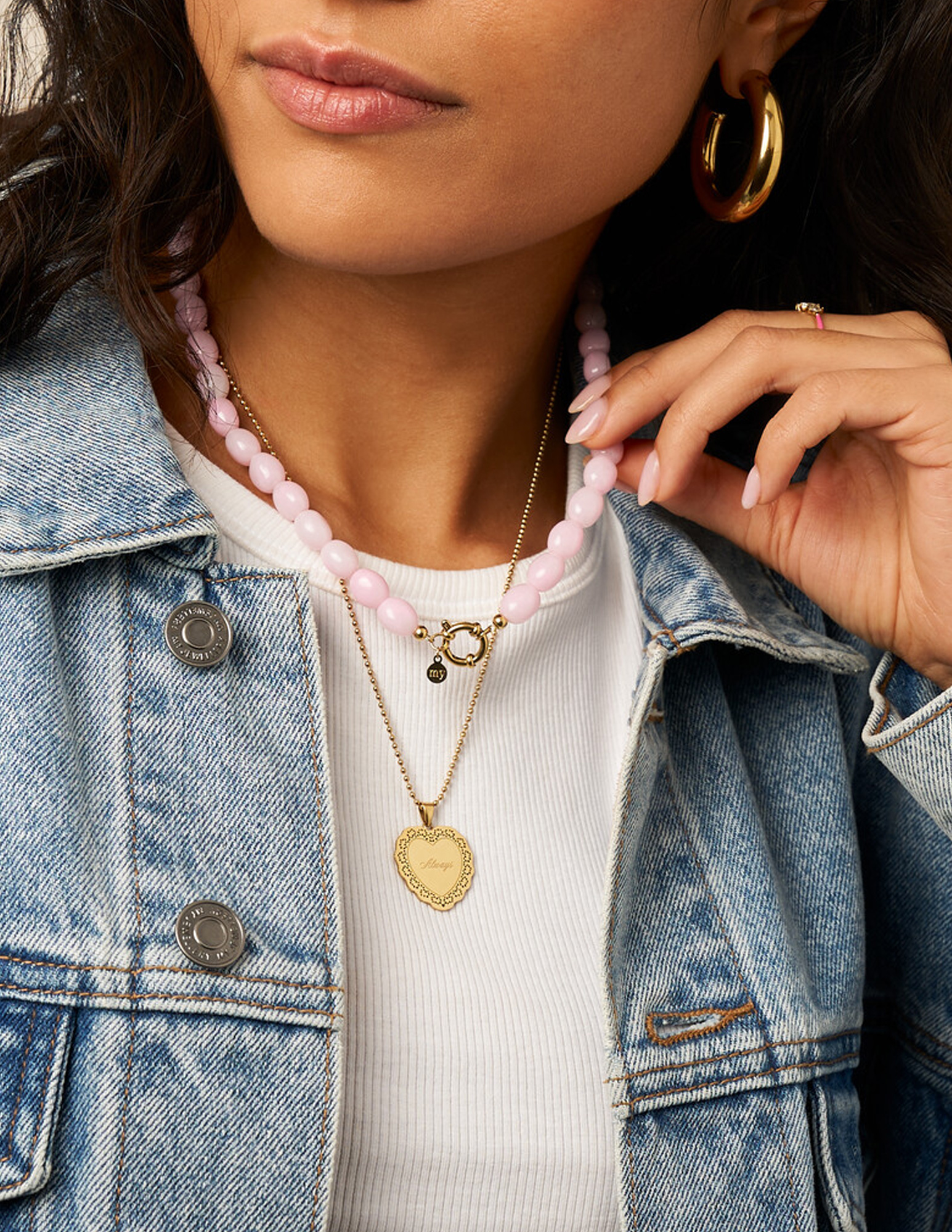 My Jewellery Kralenketting MJ15819 Licht rose