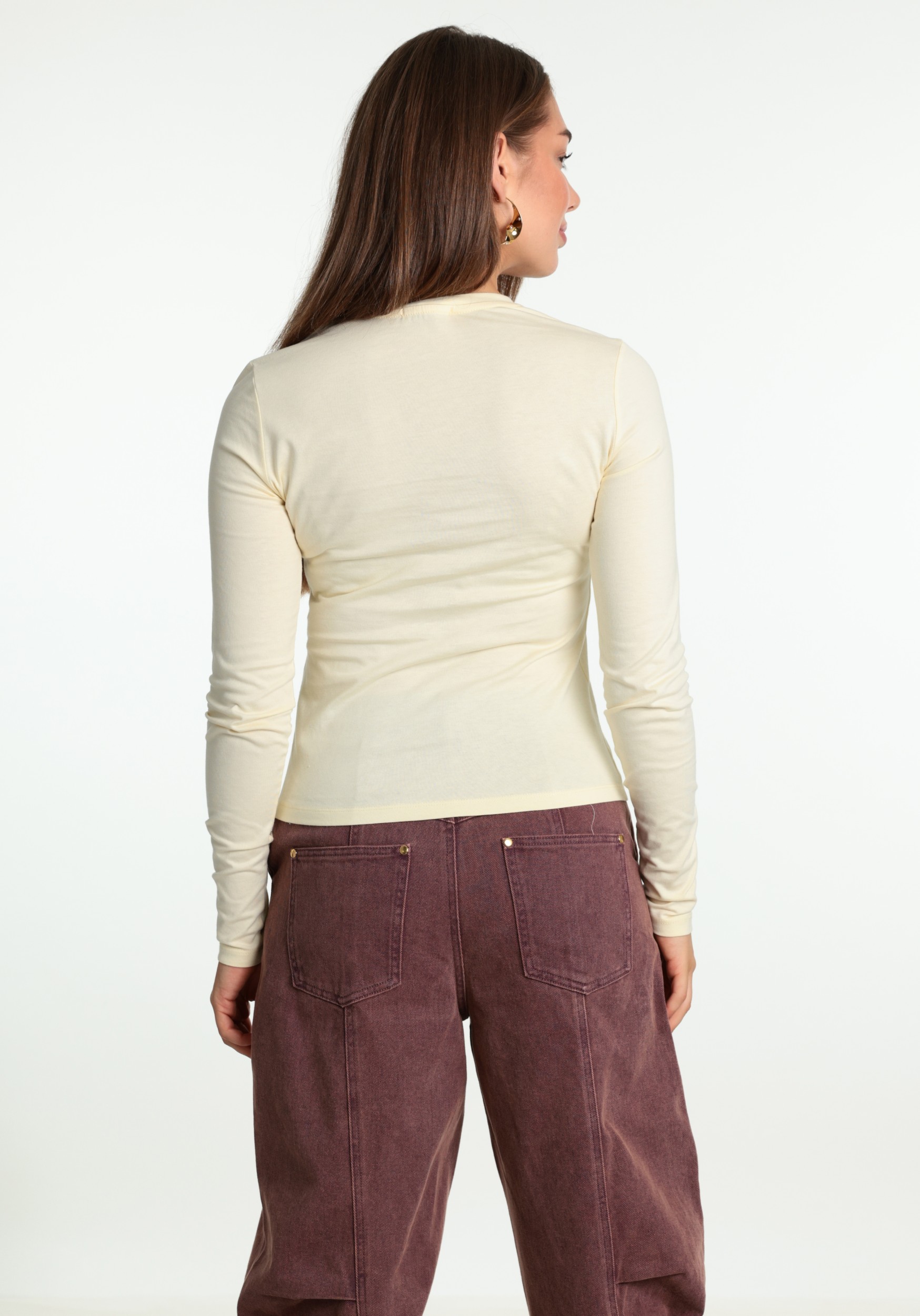Harper & Yve T-shirt Lolita AW6P617 Licht geel