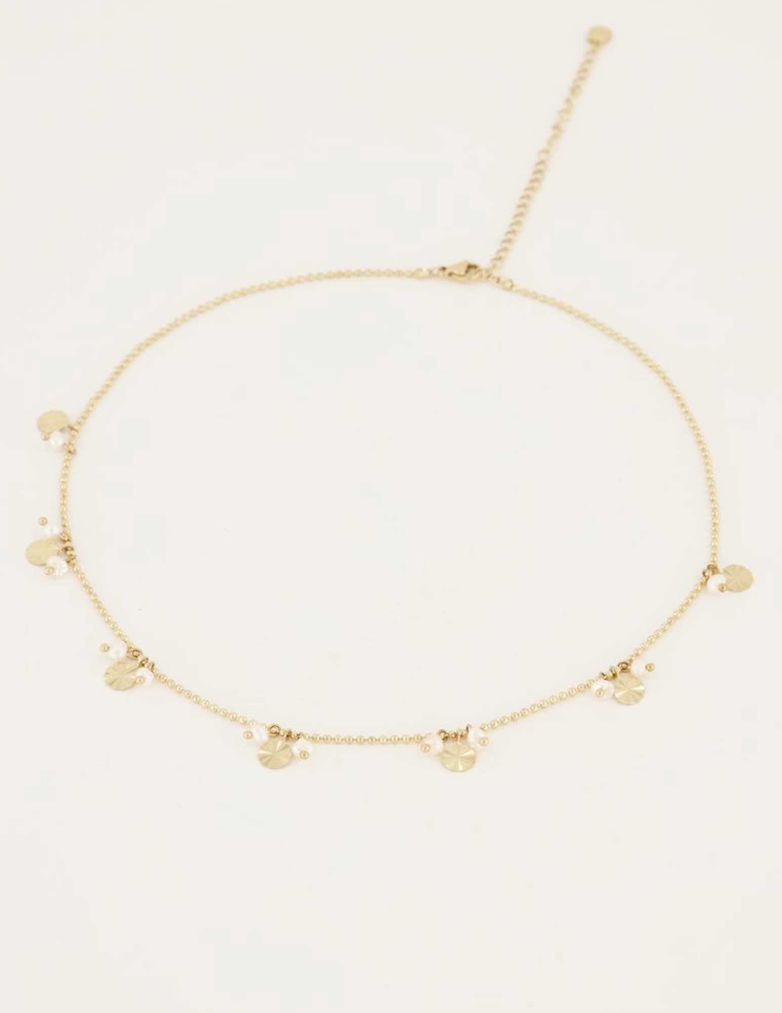 My Jewellery Ketting Shapes ketting met parels MJ05864 Goud