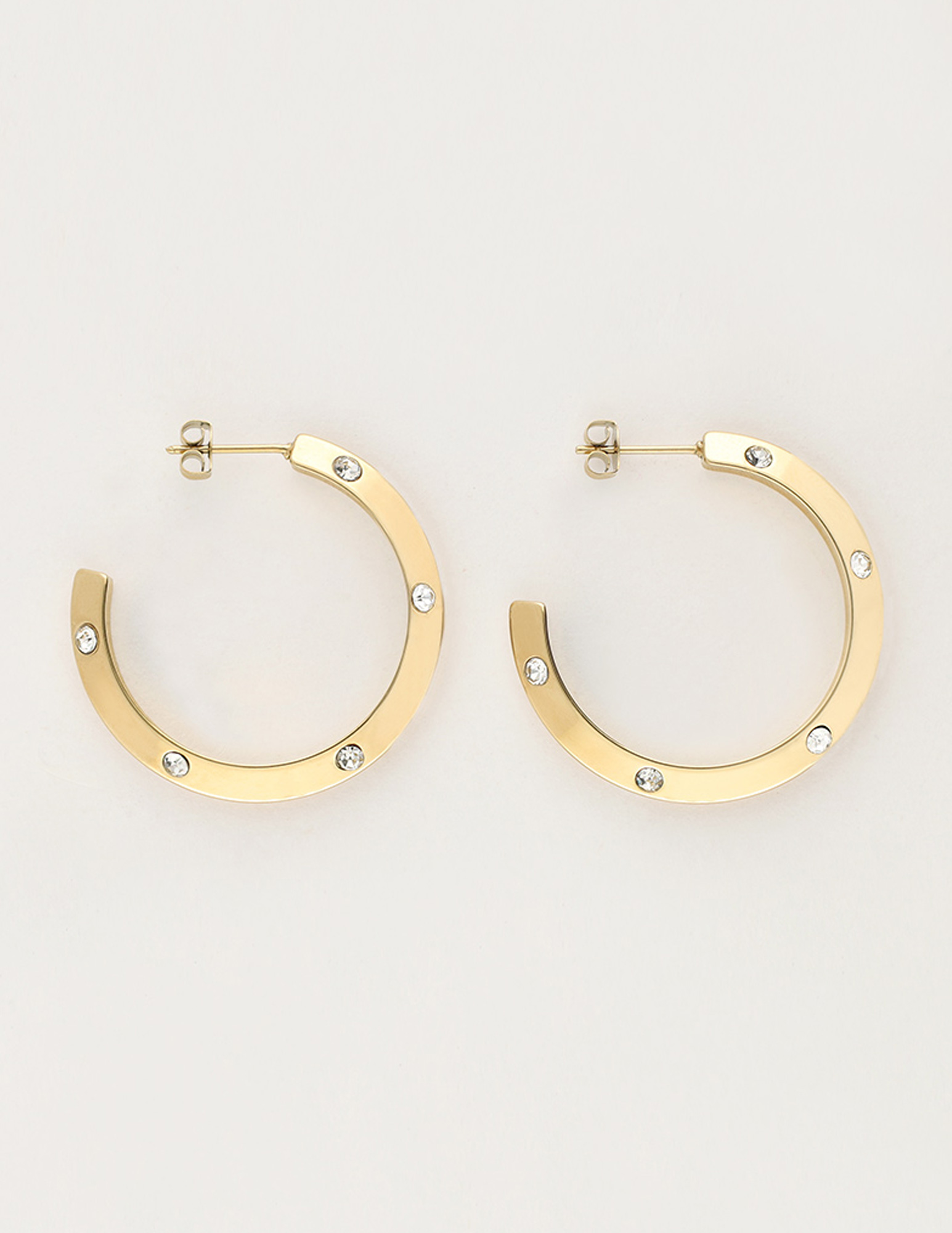 My Jewellery Starry oorringen met strass MJ11922 Goud