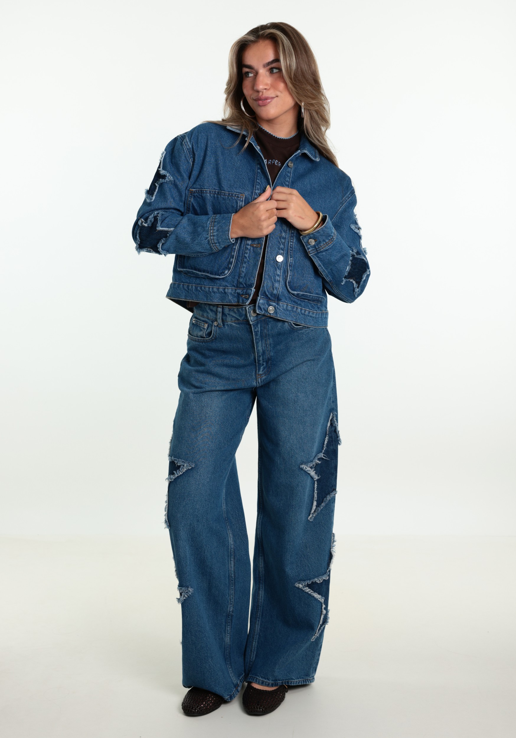 Colourful Rebel Spijkerjack Jo Strar WJ118402 Blauw