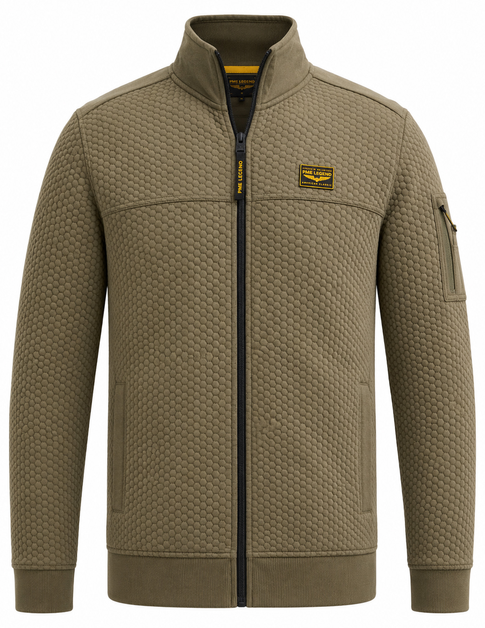 PME Legend Vest Jaquard interlock PSW2608436 Leger Groen