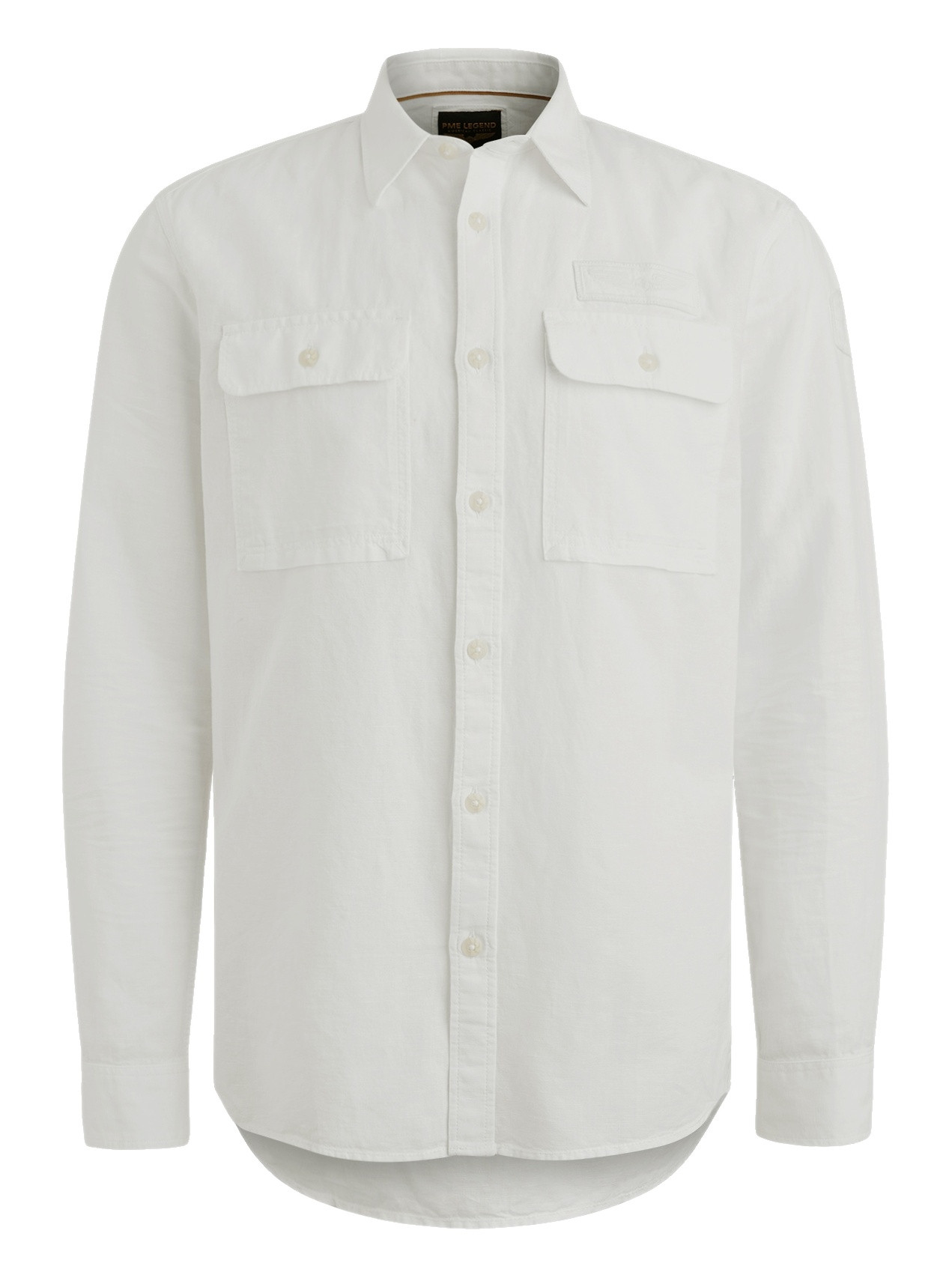 PME Legend Overhemd linnen PSI2504201 Wit