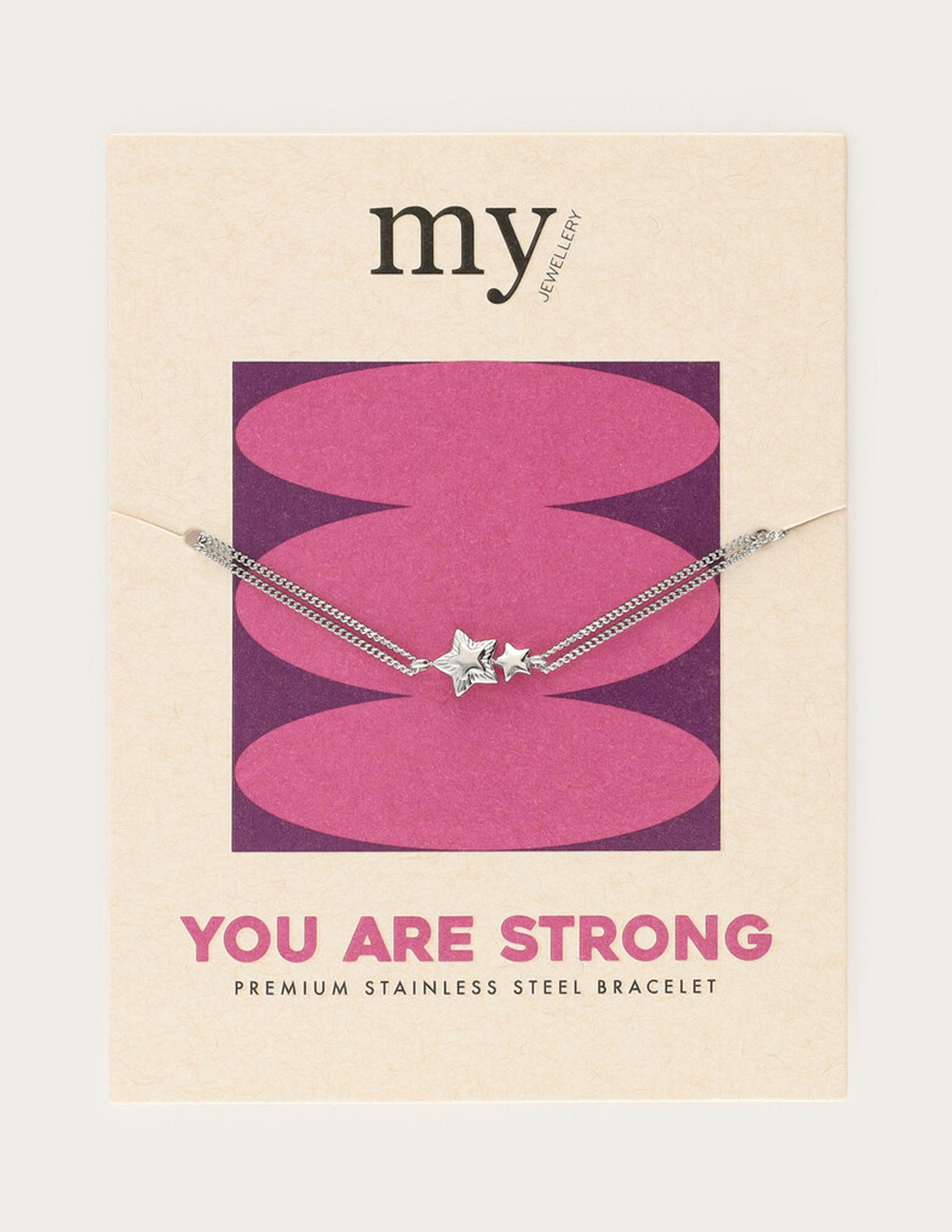 My Jewellery Special armband "You are strong" MJ13800 Zilver