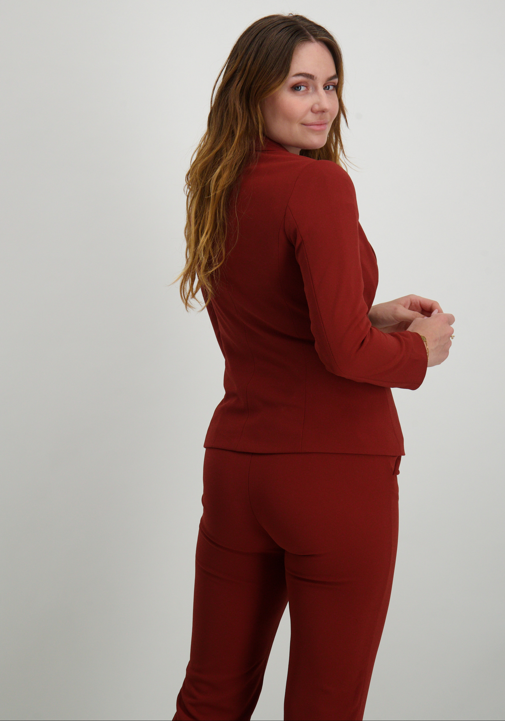 Vero moda Blazer Zamira 10307224 Steenrood