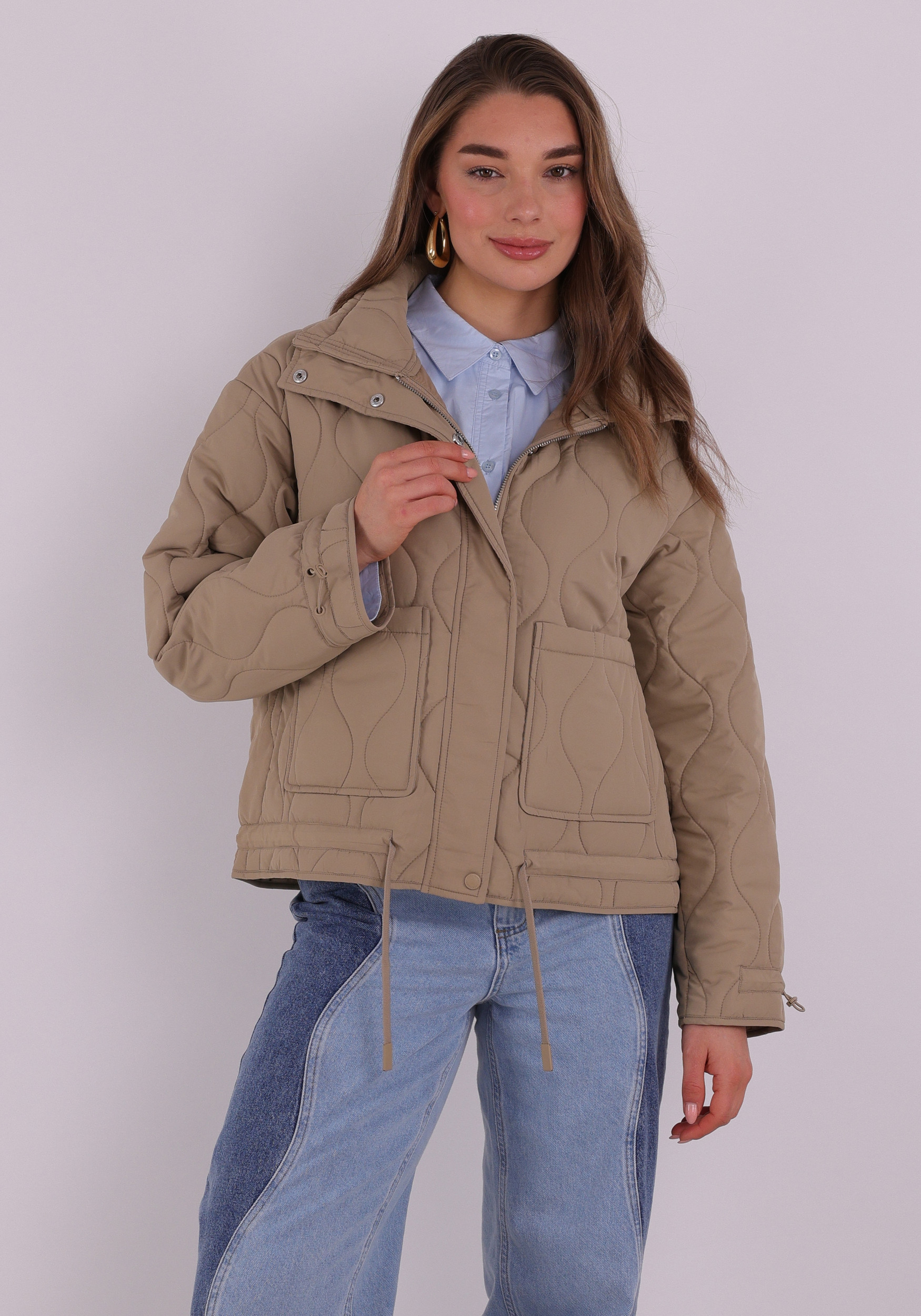 FREE|QUENT Tussenjas Blob 203625 Taupe