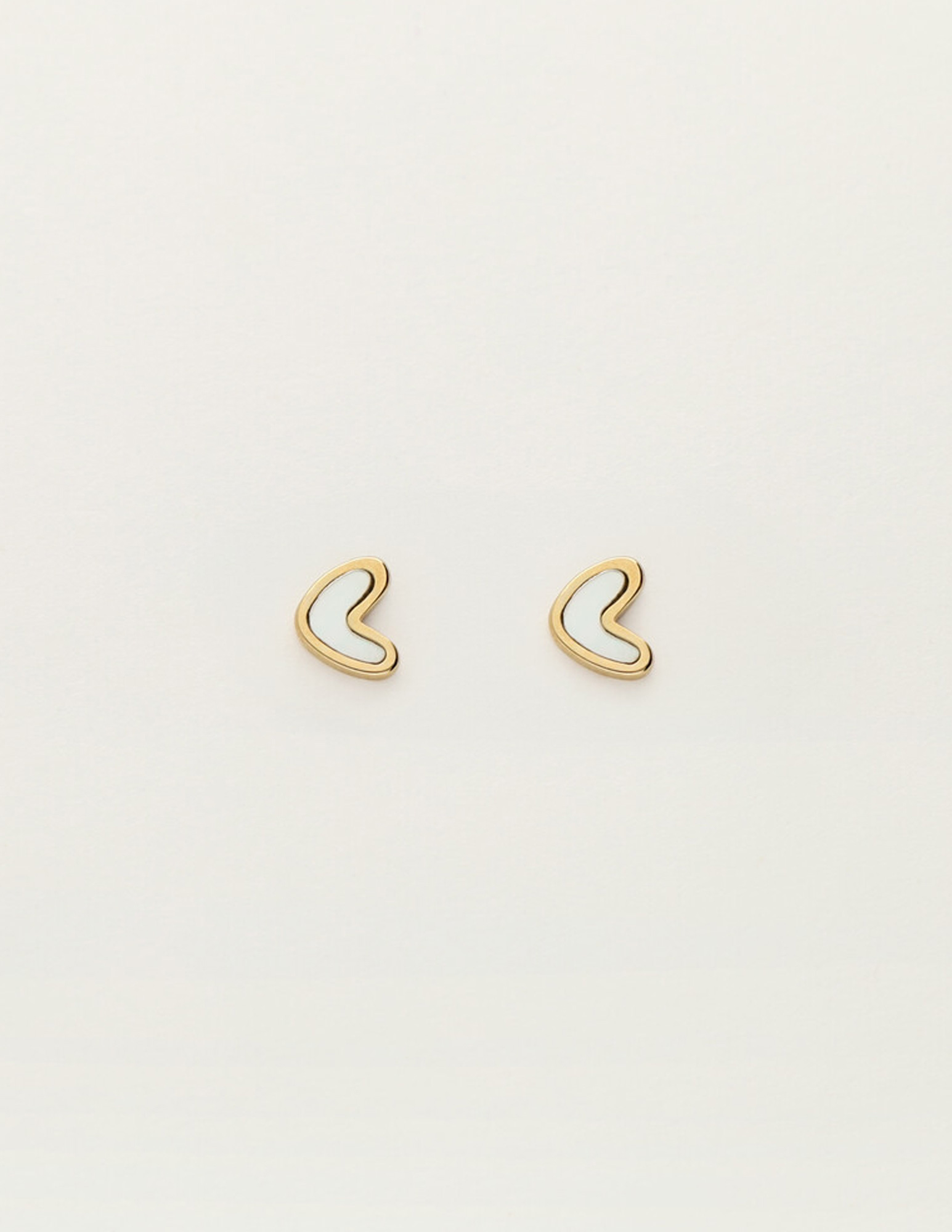 My Jewellery Studs hart met parelmoer MJ12101 Goud