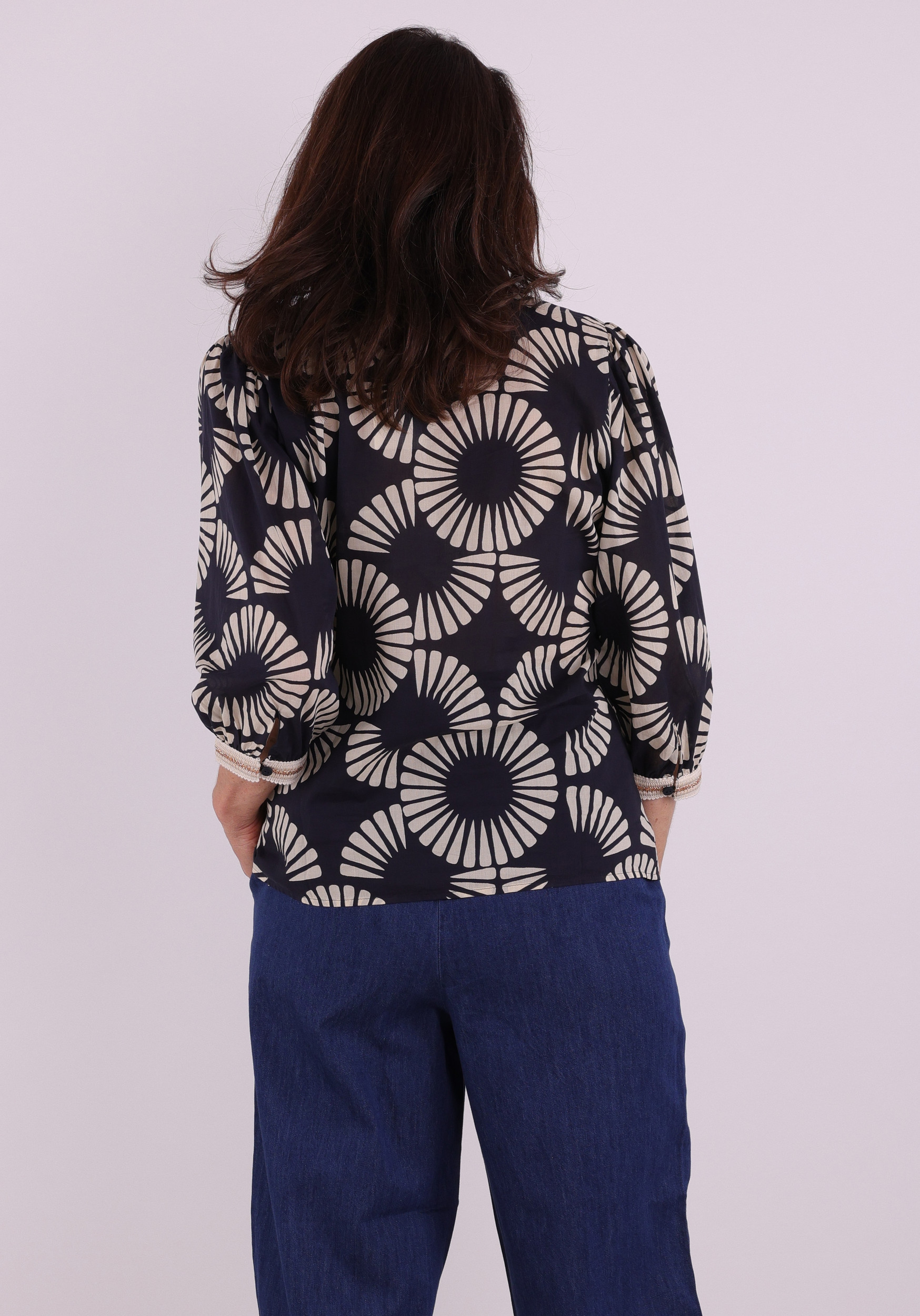 Geisha Blouse 63208-20 Zwart