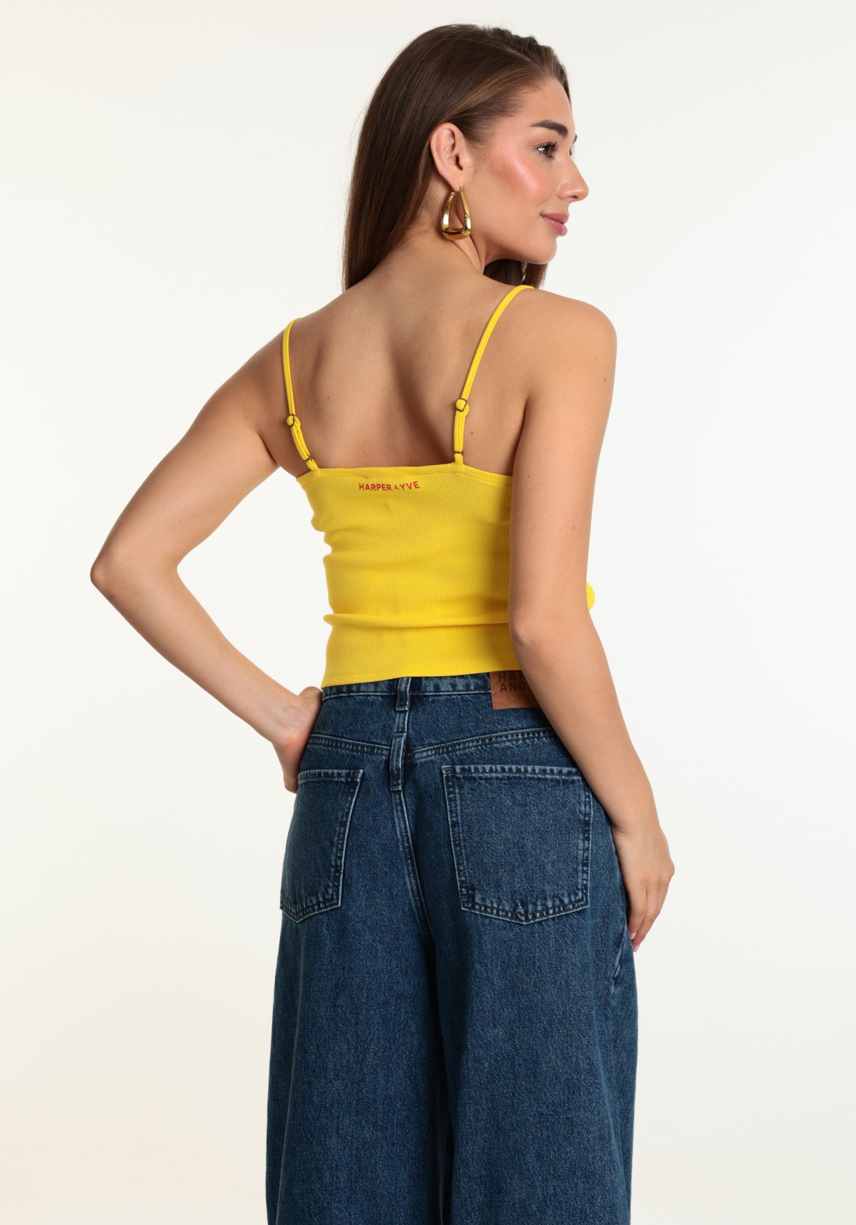 Harper & Yve Top Lucky AWT6Y400 Geel
