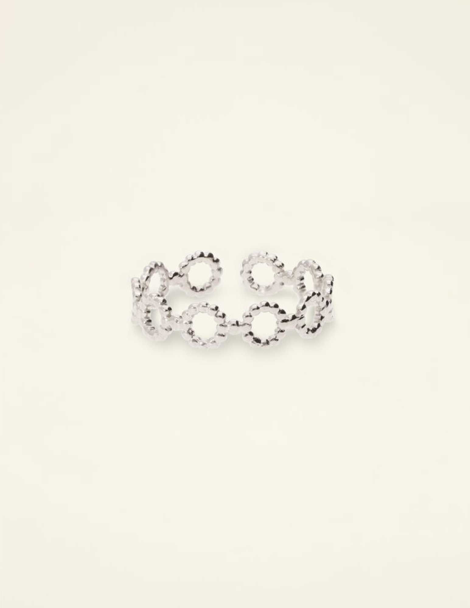 My Jewellery Ring met open cirkels MJ09054 Zilver