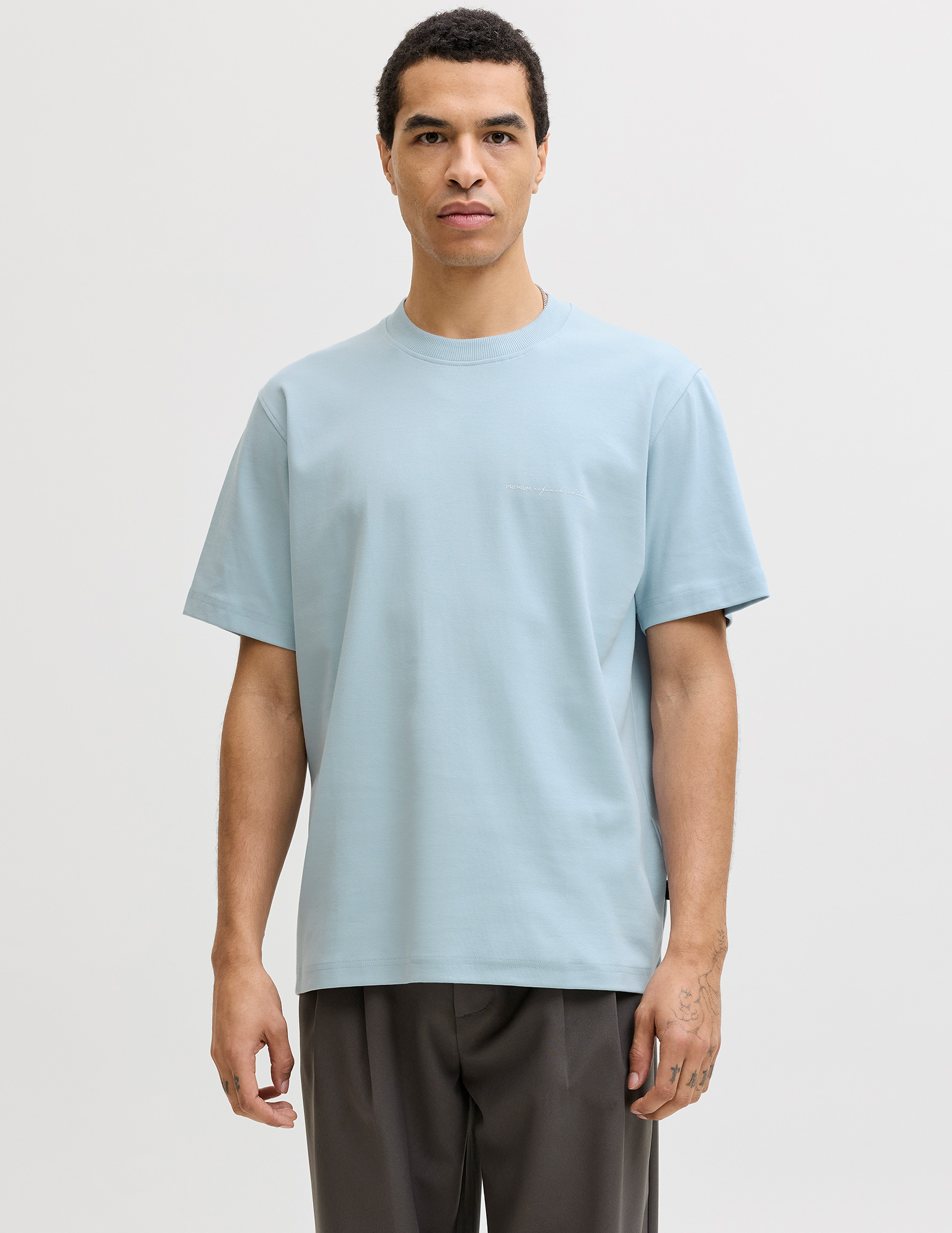 JACK & JONES T-shirt Owen 12292397 Licht blauw