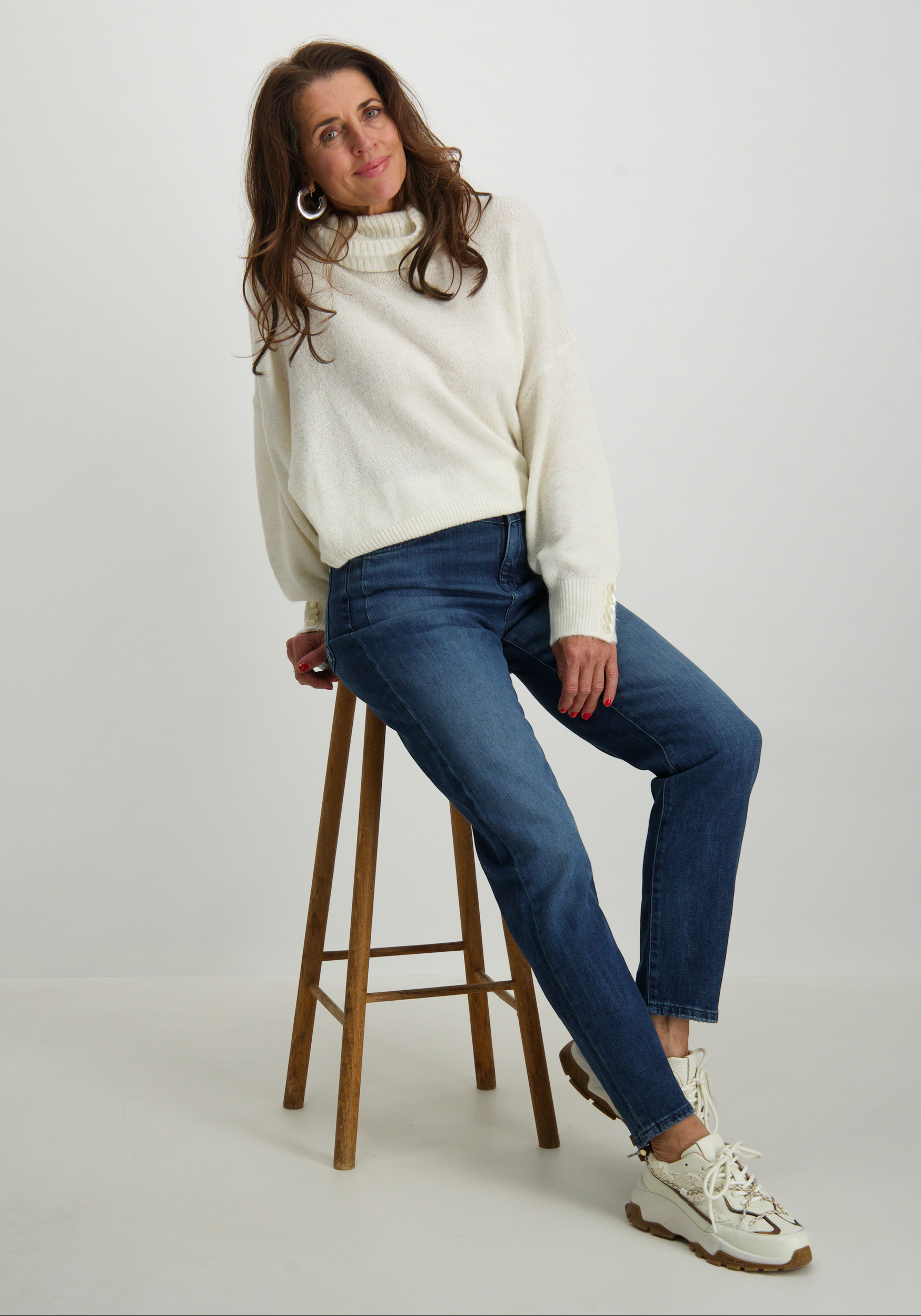 Cup of Joe Boyfriend jeans Victoria Donker blauw